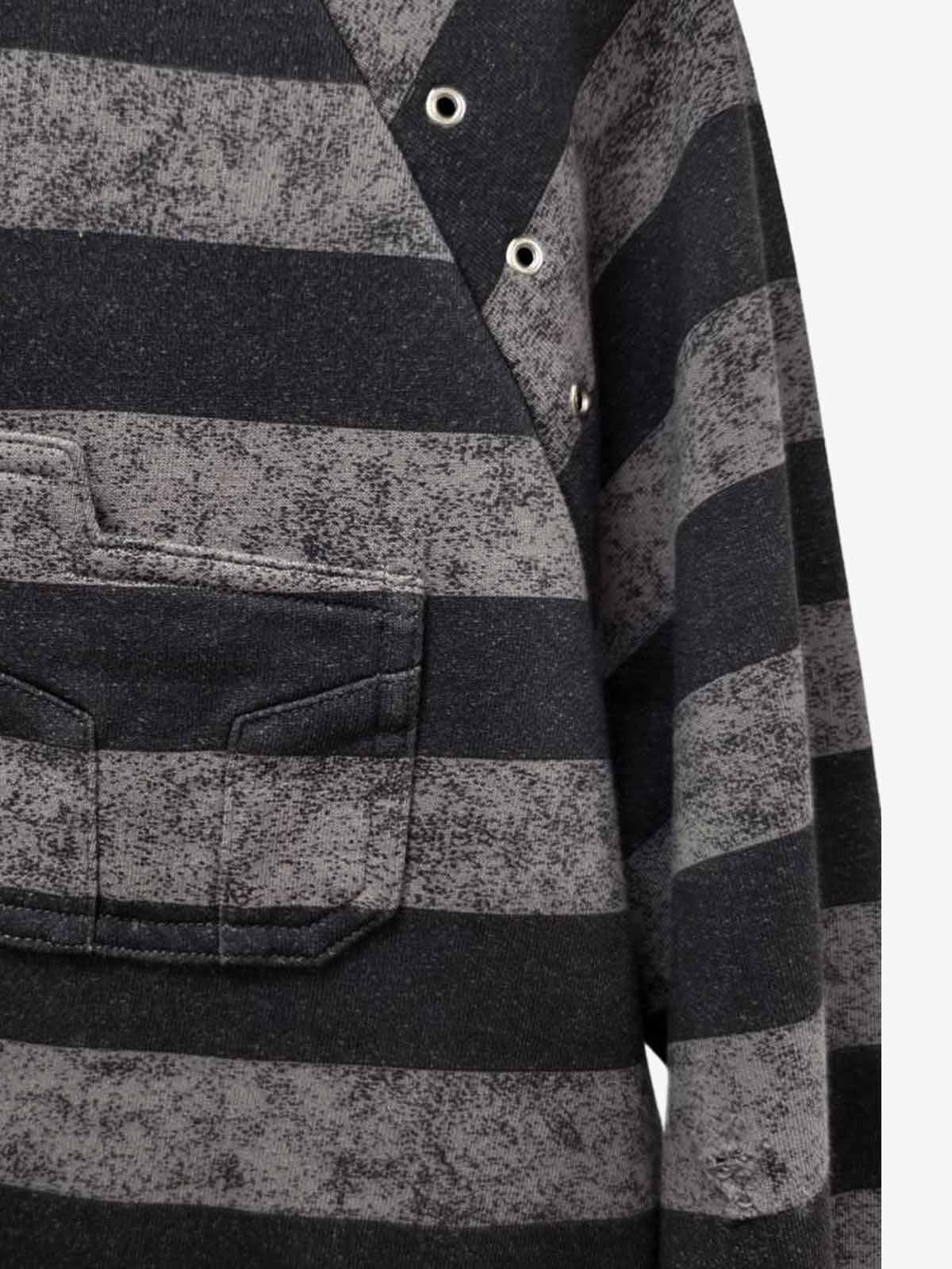 Striped Embroidered Oversized Long Sleeve Tee