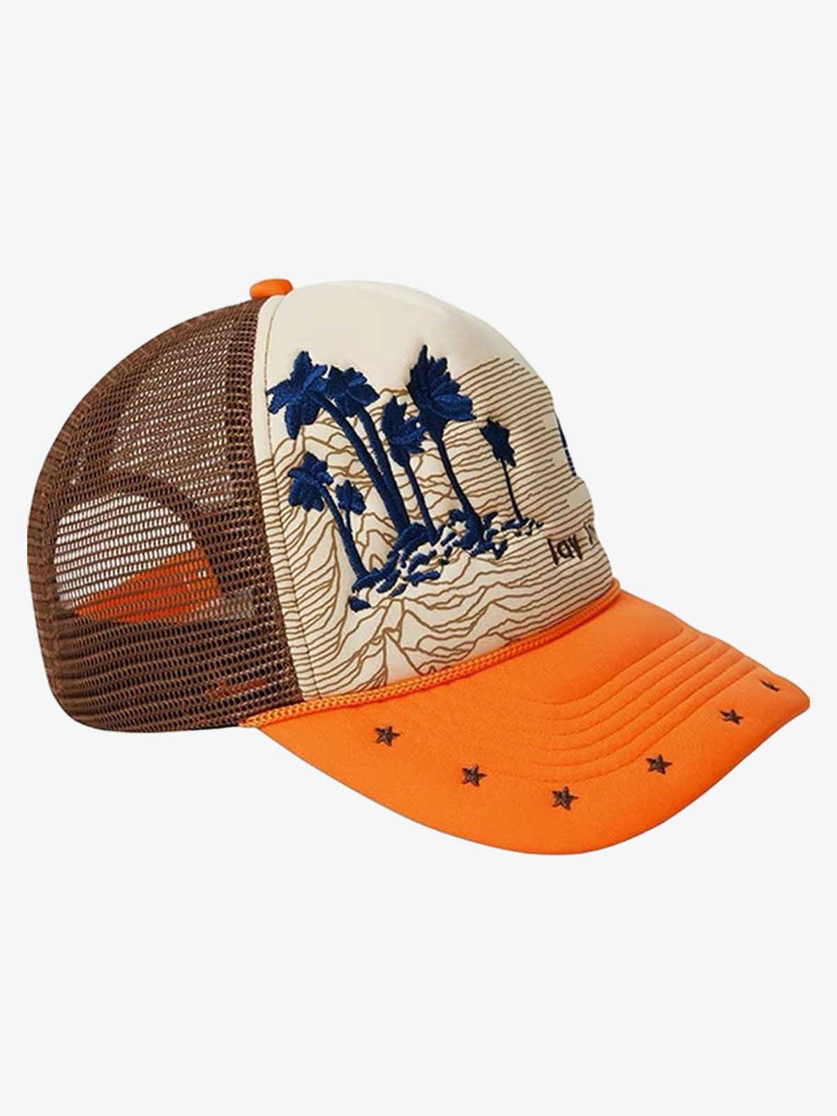 Palm Tree Mesh Trucker Hat