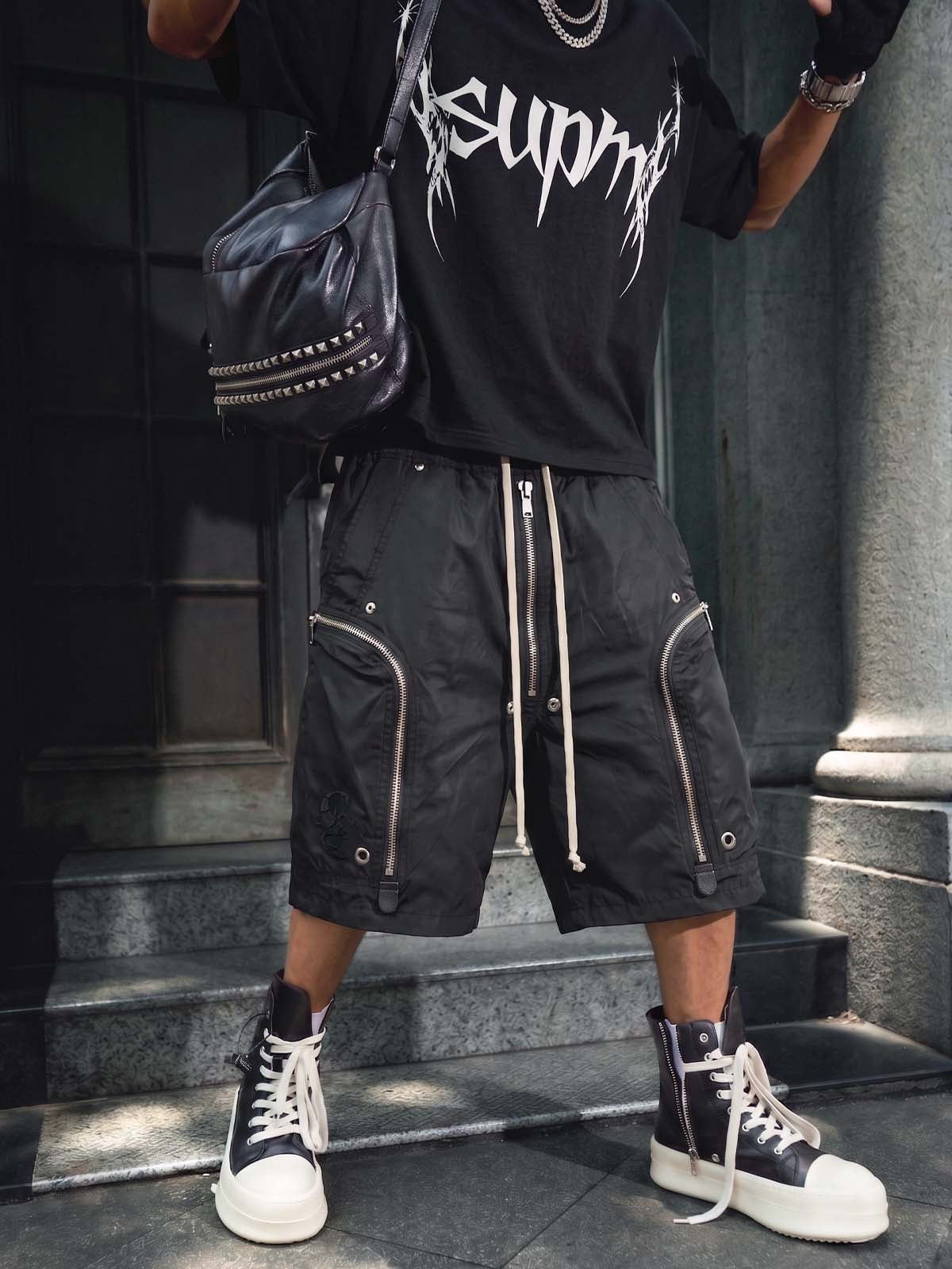 Zip Functional Techwear Shorts