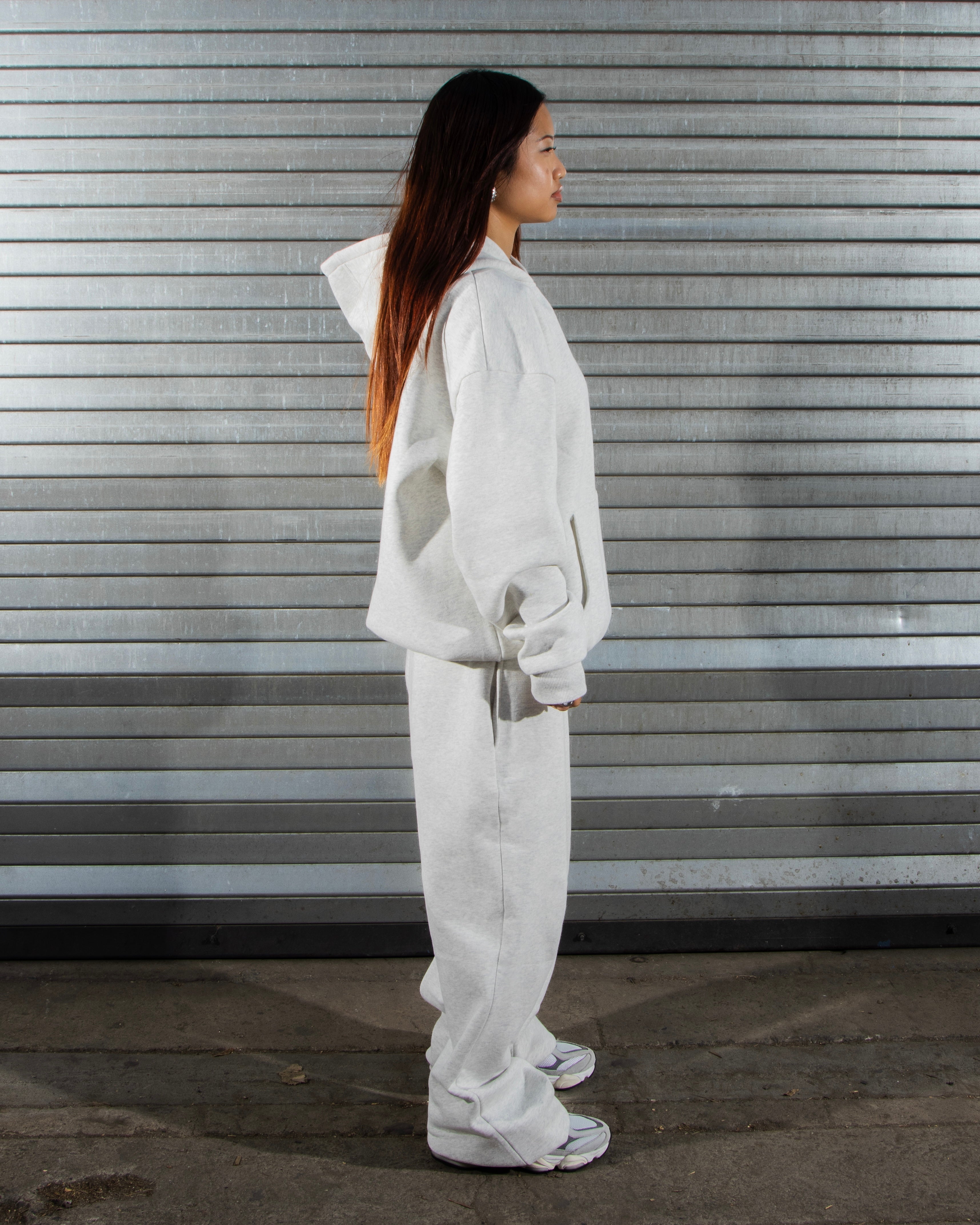 DCRB Tracksuit Open Leg Jogger - Light Grey