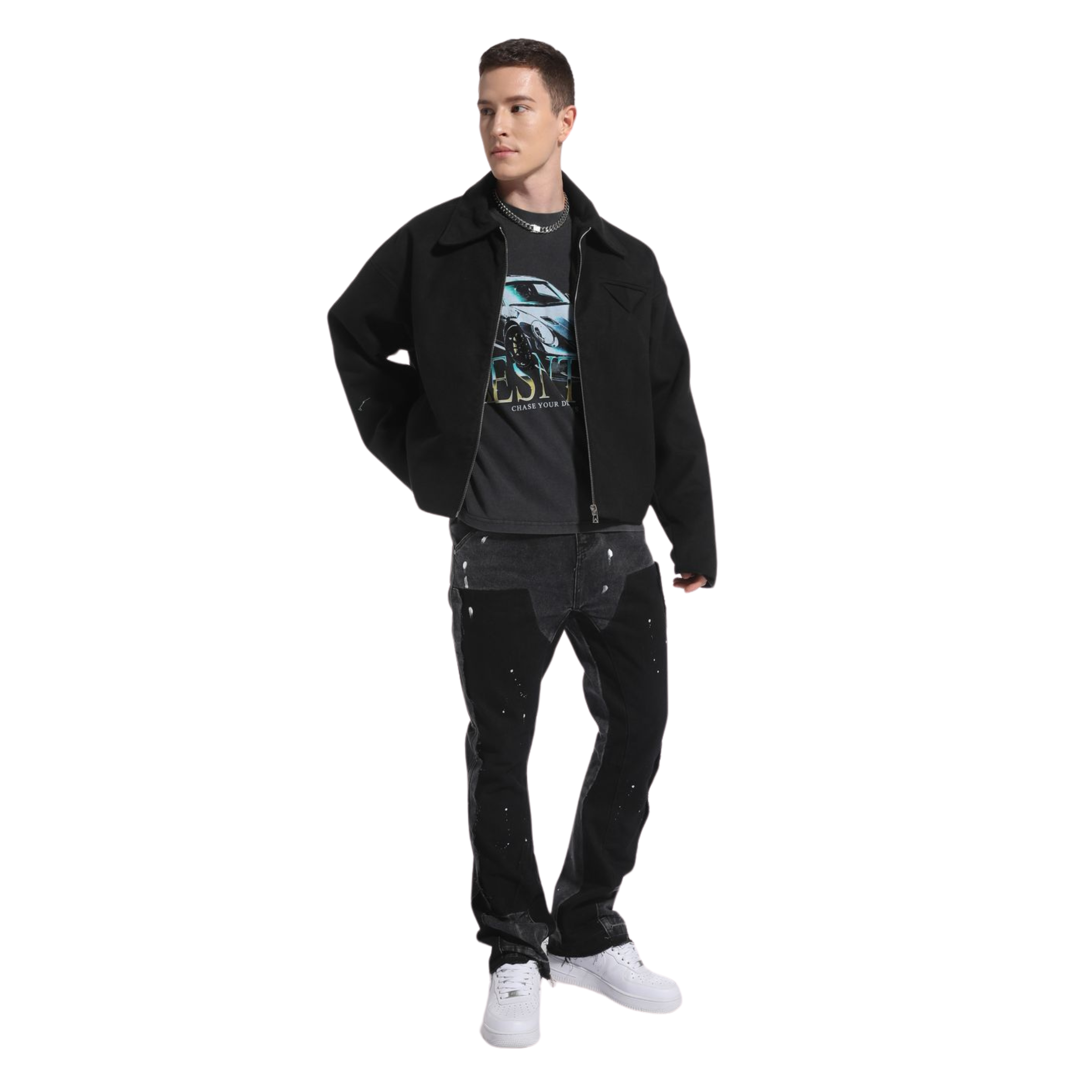 Flare Denim - Greywashed