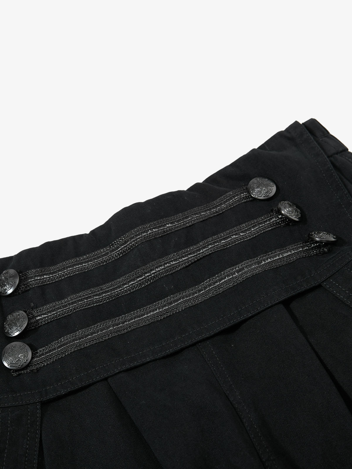 Military Cargo Wide-Leg Shorts