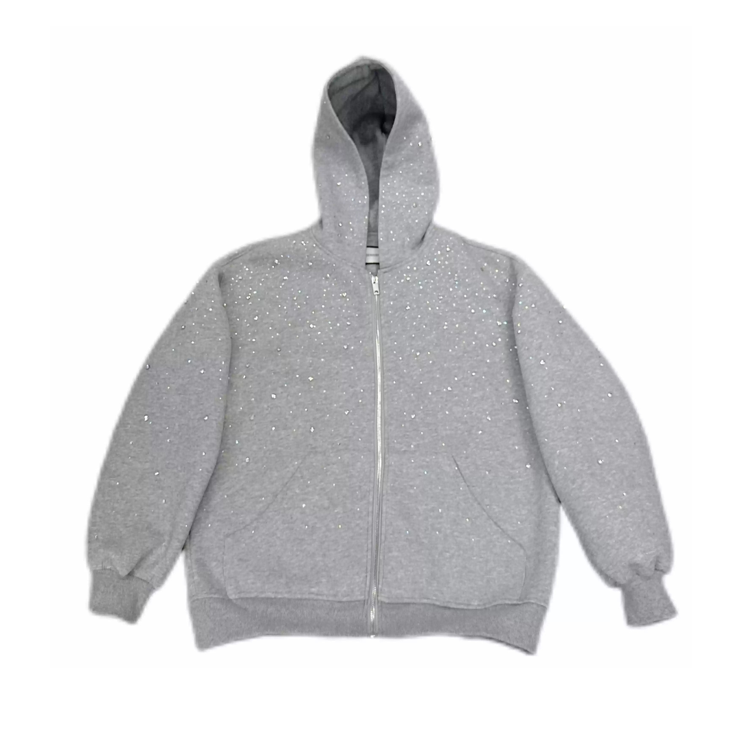 Rhinestone Galaxy Zip Up | Sleek & Sparkling Layer