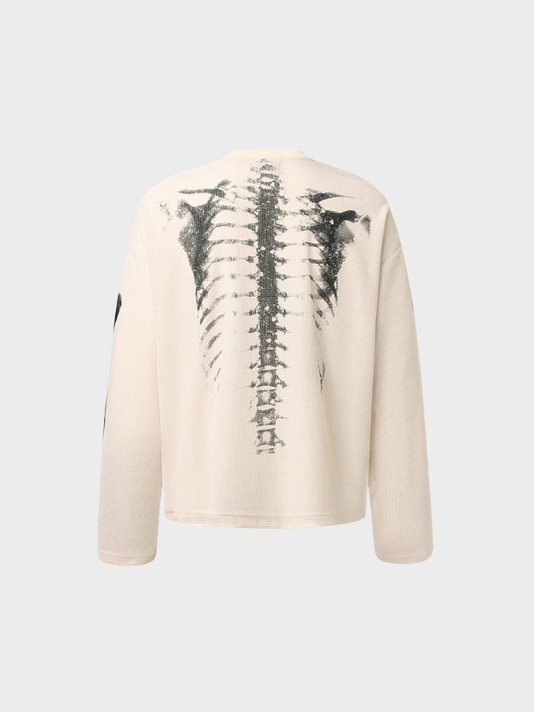 DCRB Waffle Knit Skeleton Longsleeve