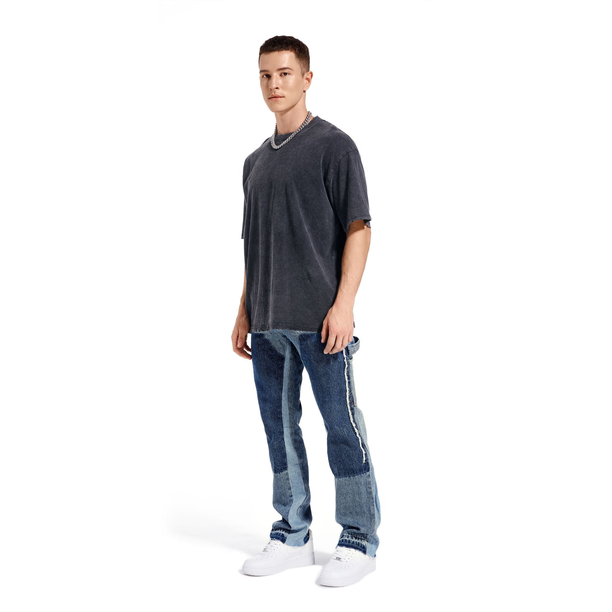 Flare Denim - Patch-work Indigo