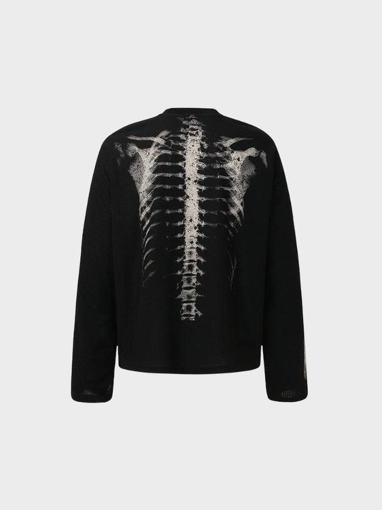 DCRB Waffle Knit Skeleton Longsleeve