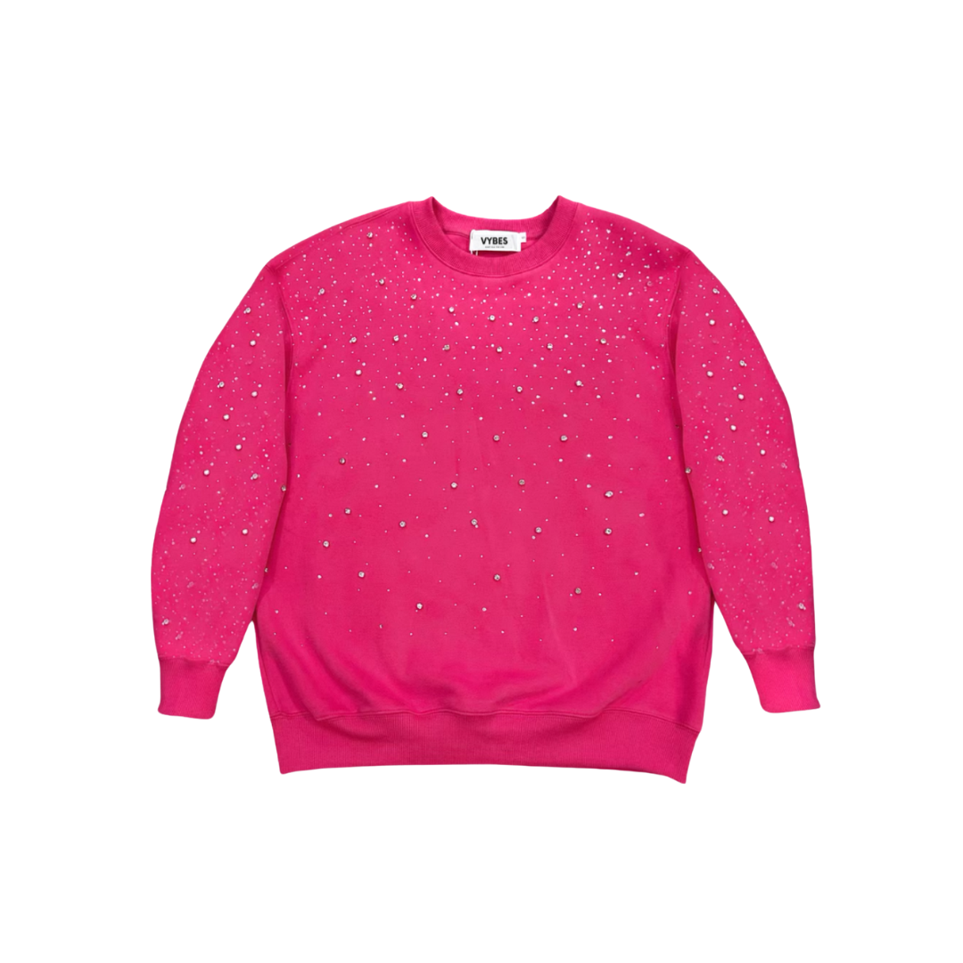 Rhinestone Galaxy Crewneck