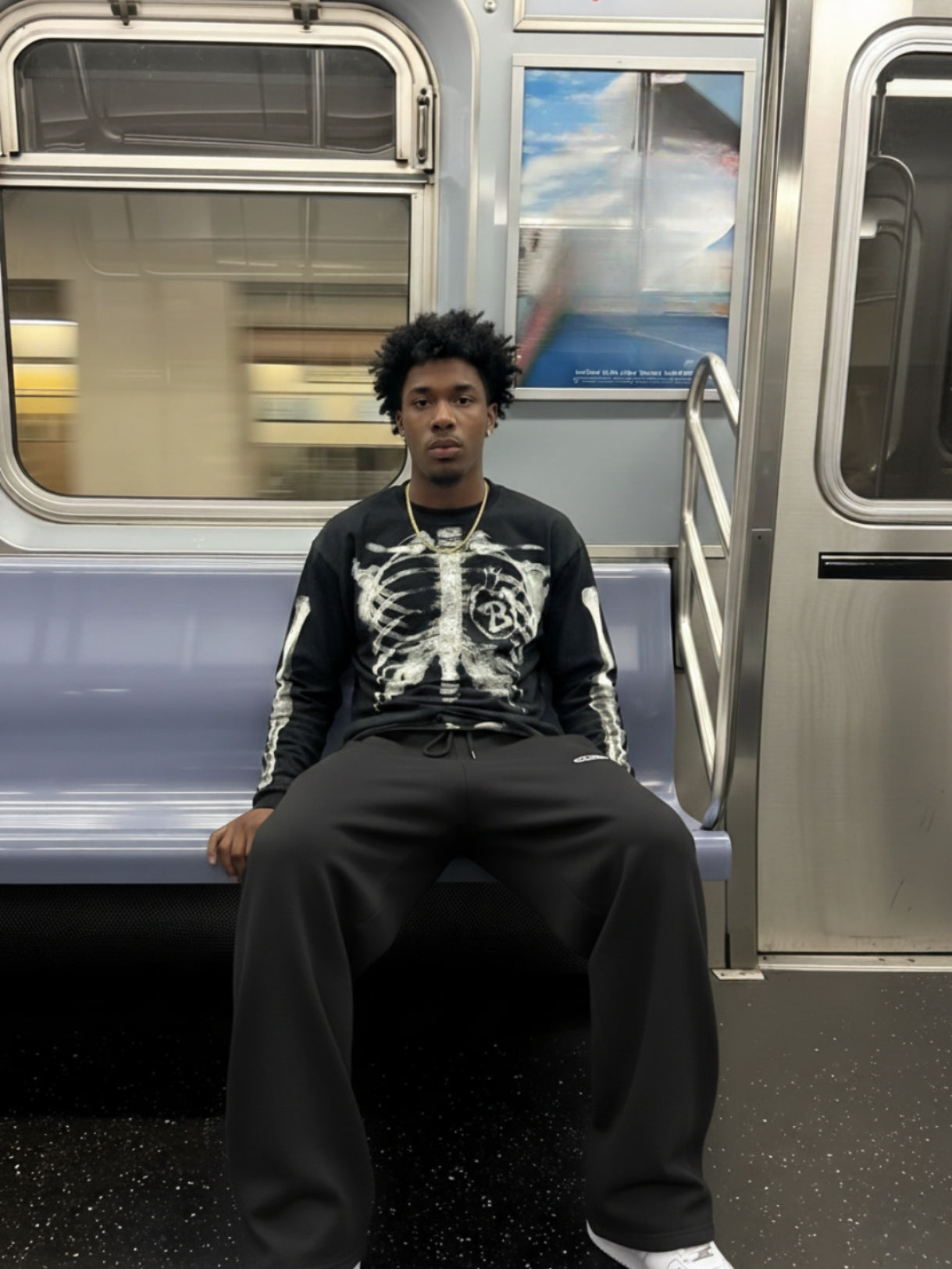 DCRB Waffle Knit Skeleton Longsleeve