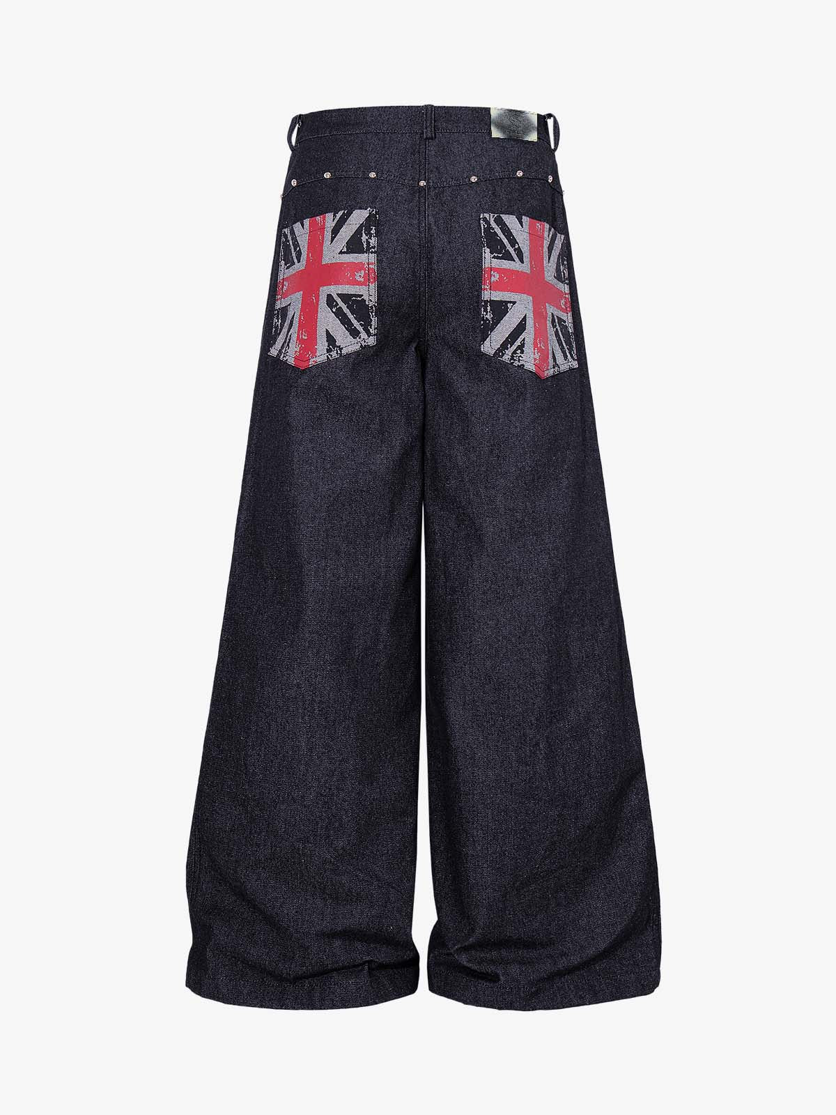 Graphic Pocket Straight-Leg Jeans