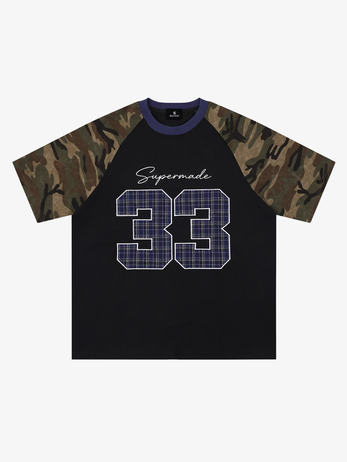 Camo Patchwork Embroidered Tee