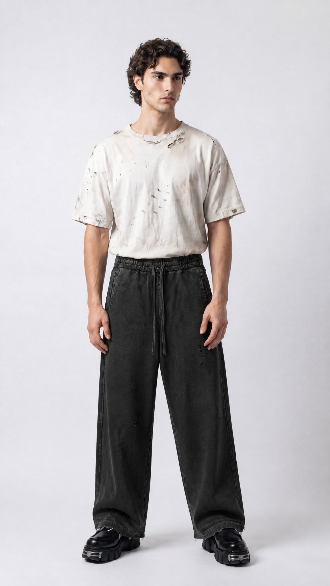 Distressed Basic Sweatpants