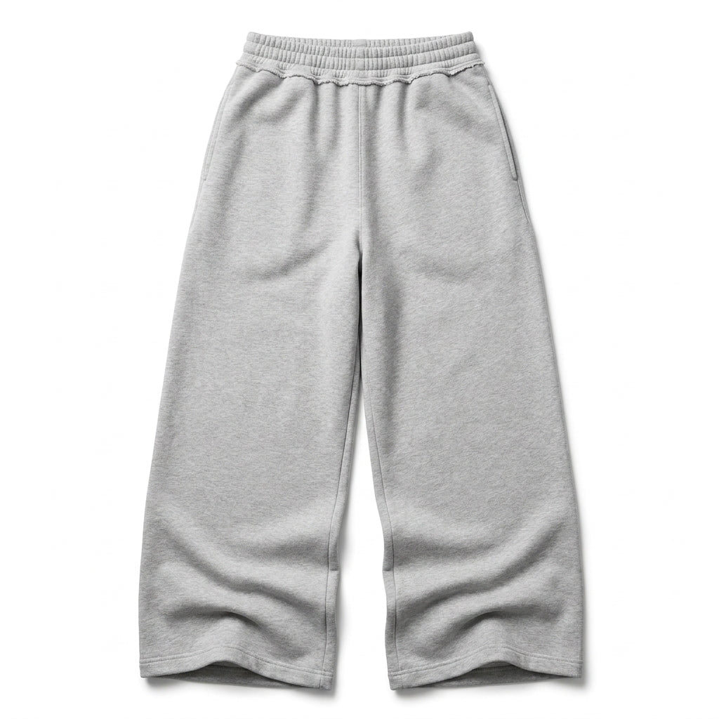Graue Wide Leg Jogger