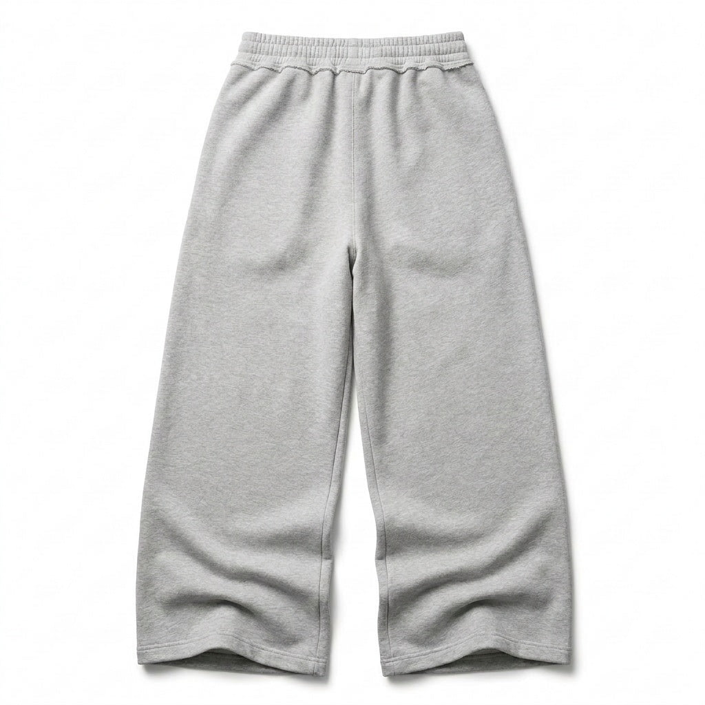 Graue Wide Leg Jogger