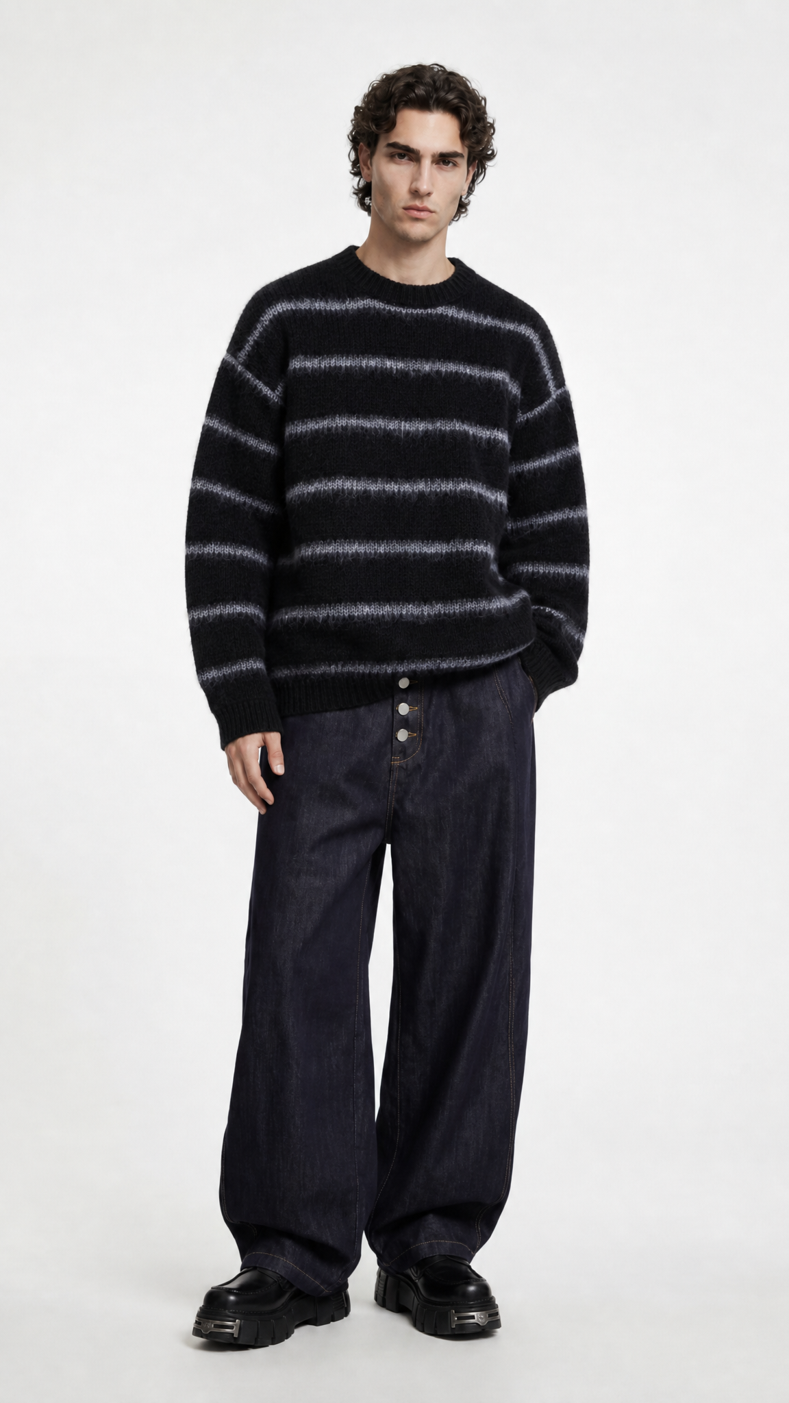 Shadow Stripe Knit Sweater