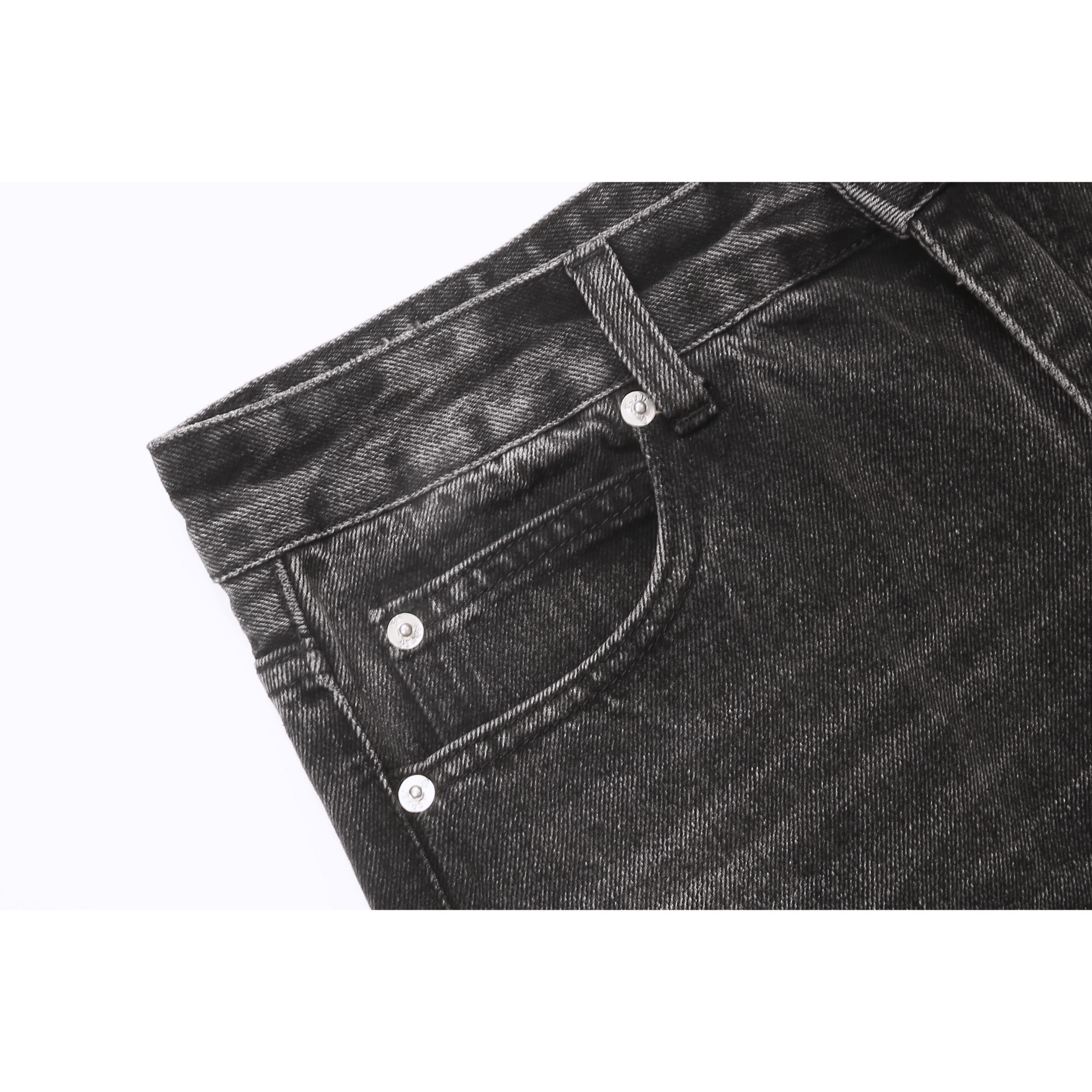 Flare Denim v2 | Washed Black