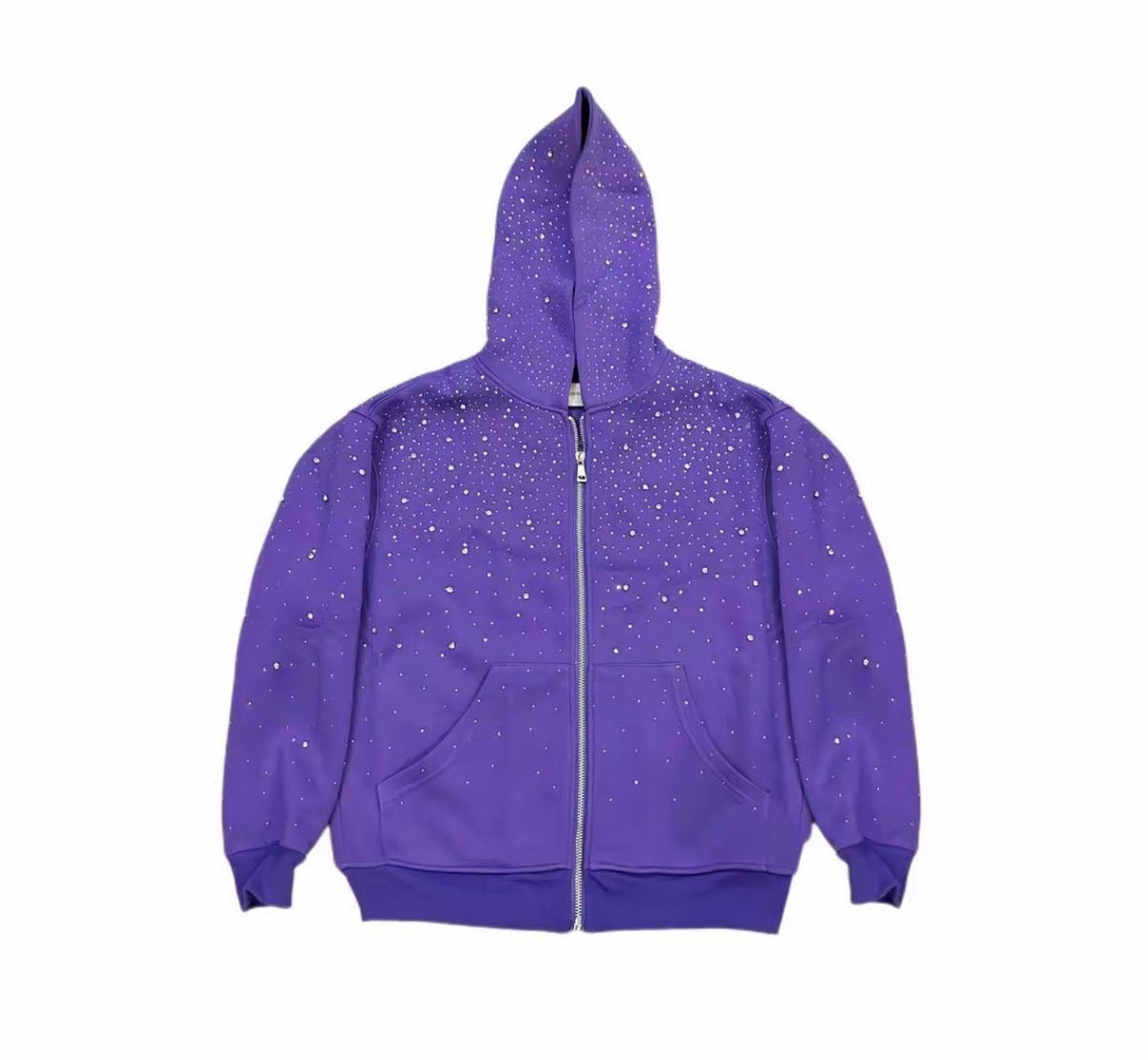 Rhinestone Galaxy Zip Up