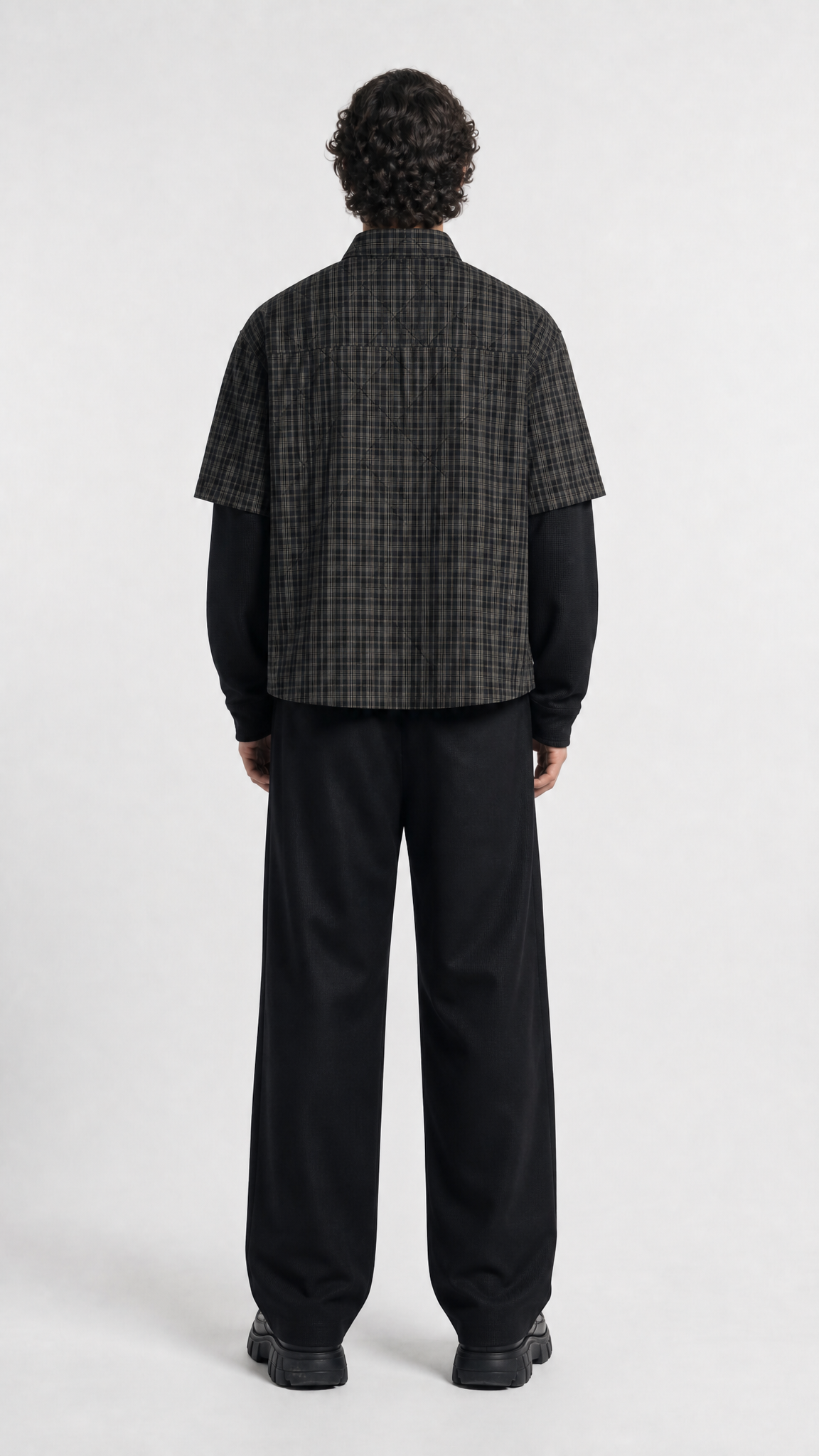 Layered Grid Shirt