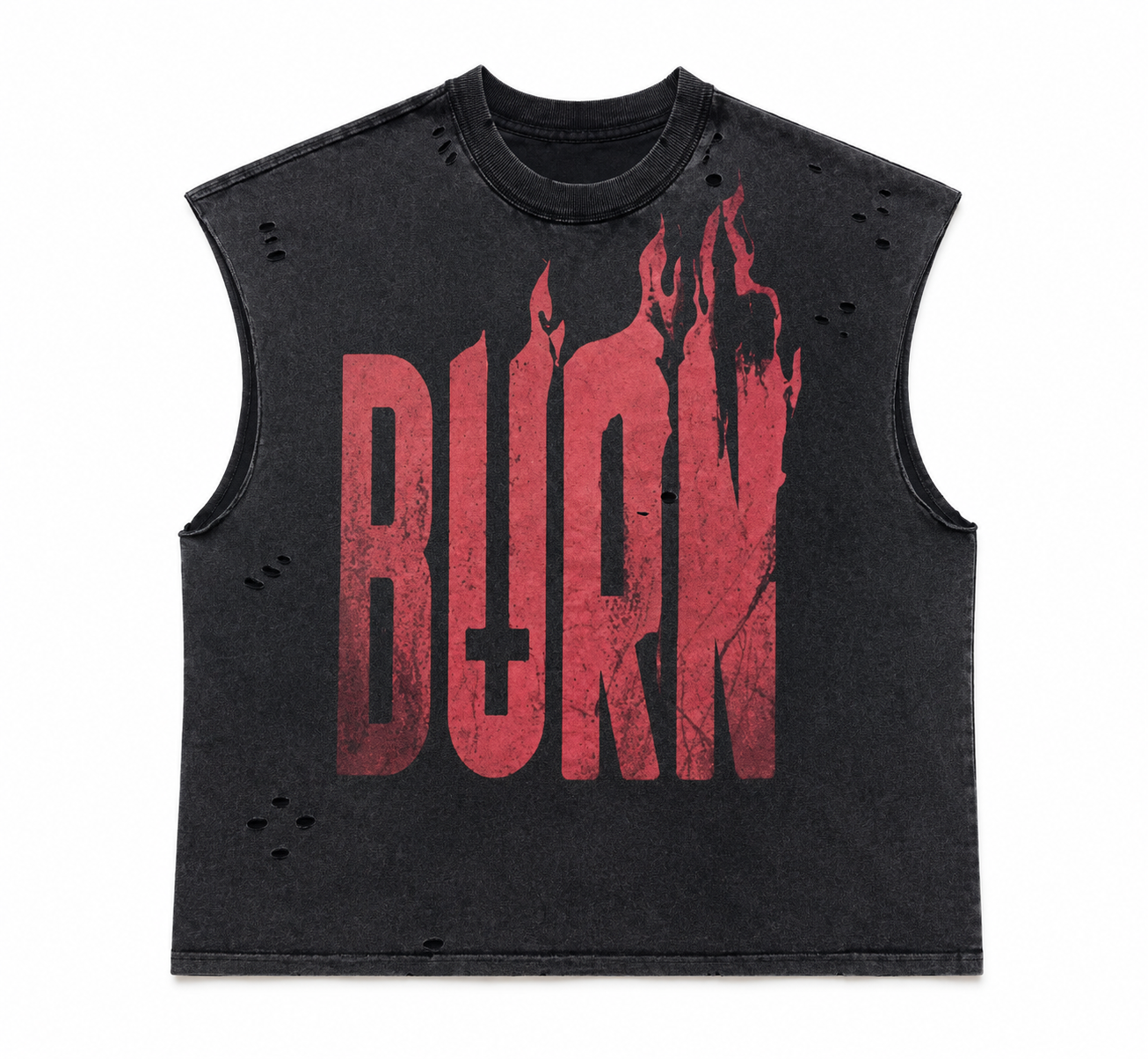 Sleeveless Burn Tanktop
