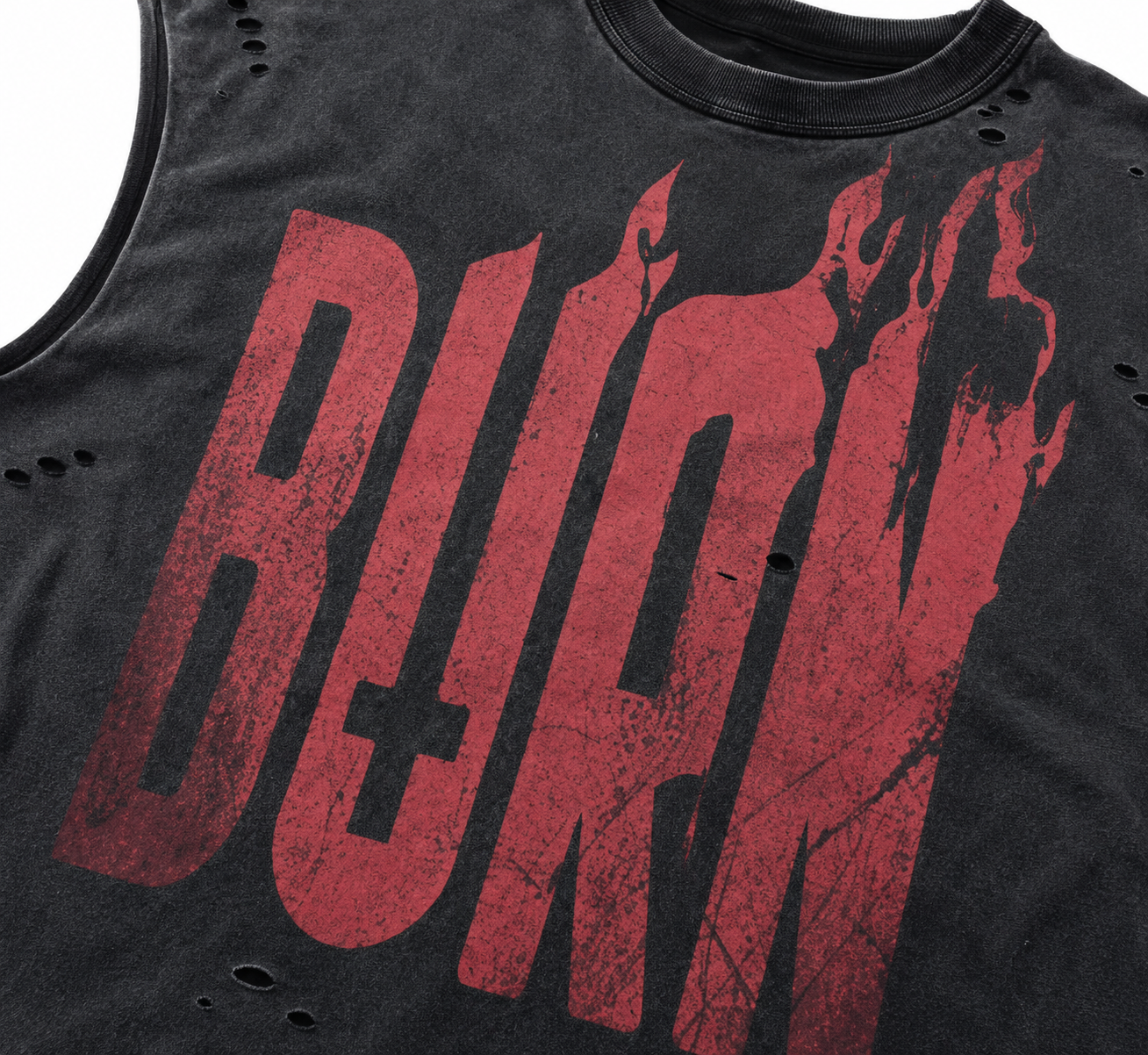 Sleeveless Burn Tanktop