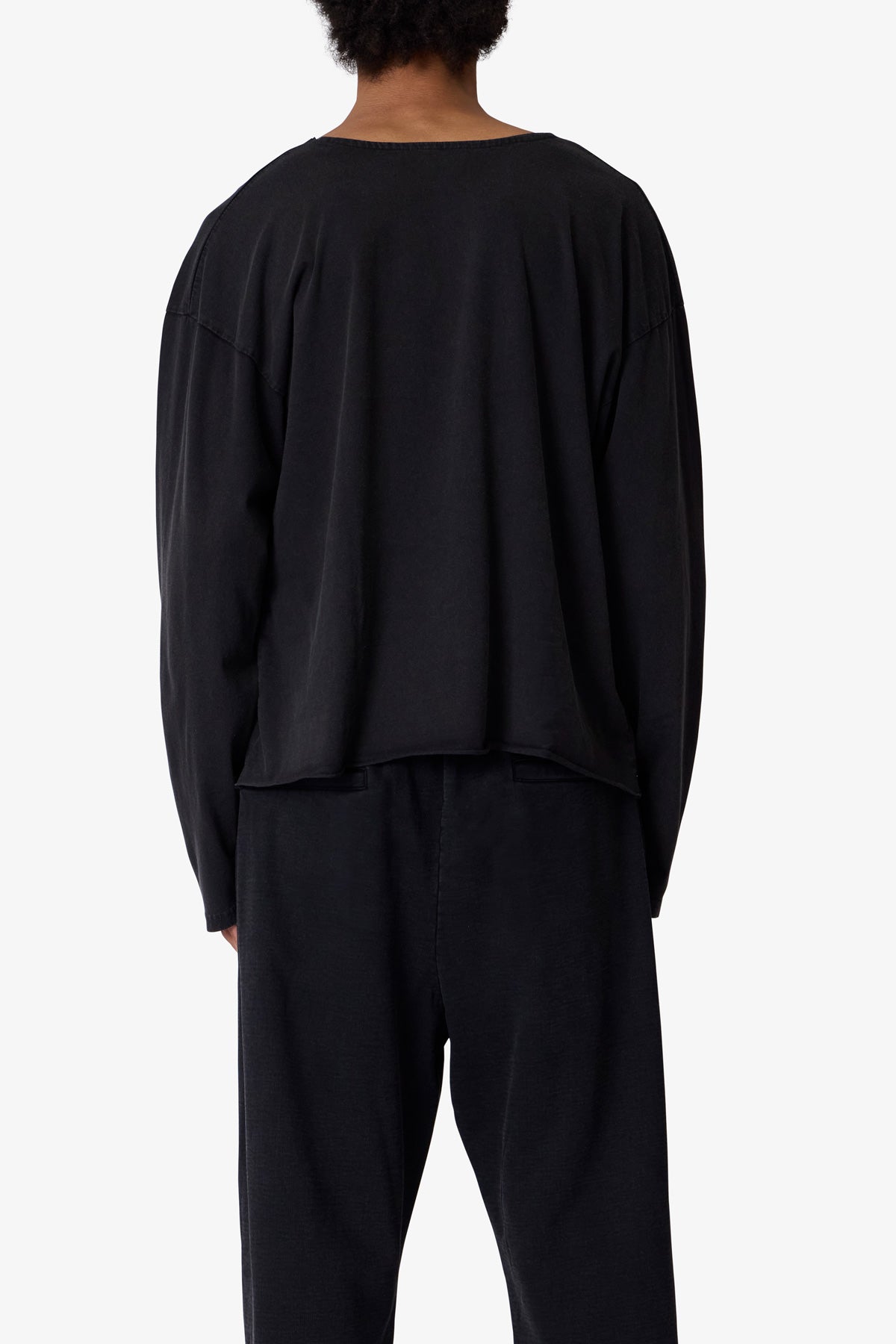 Long Sleeve Tee - Washed Black