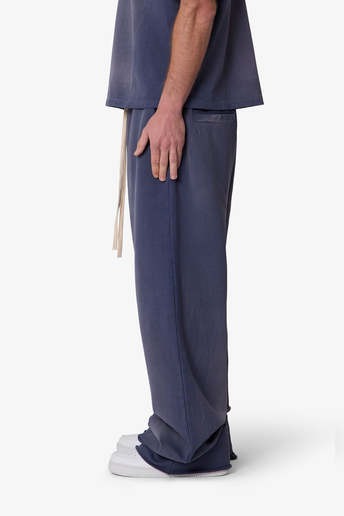 Ultra Baggy Fleece Sweatpants - Washed Navy