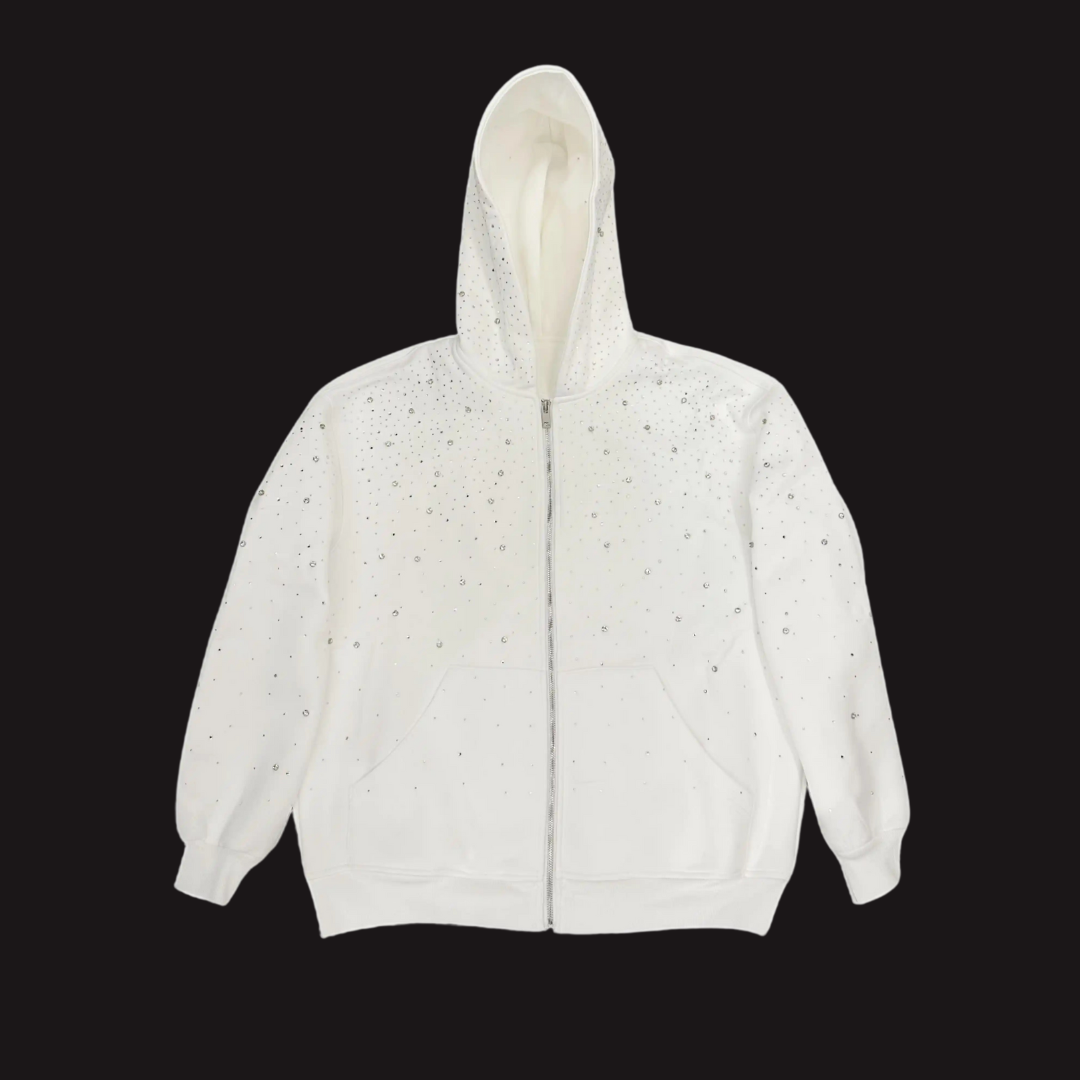 Rhinestone Galaxy Zip Up