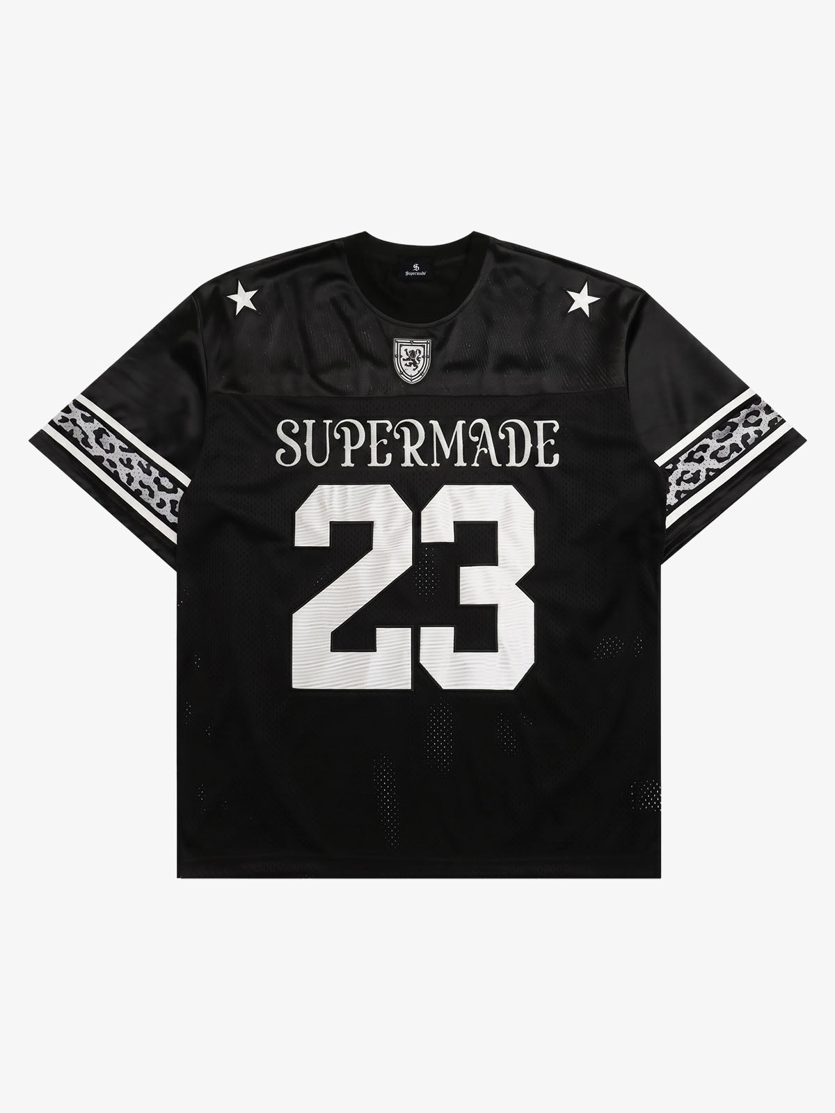 Leopard Patchwork Mesh Jersey Tee