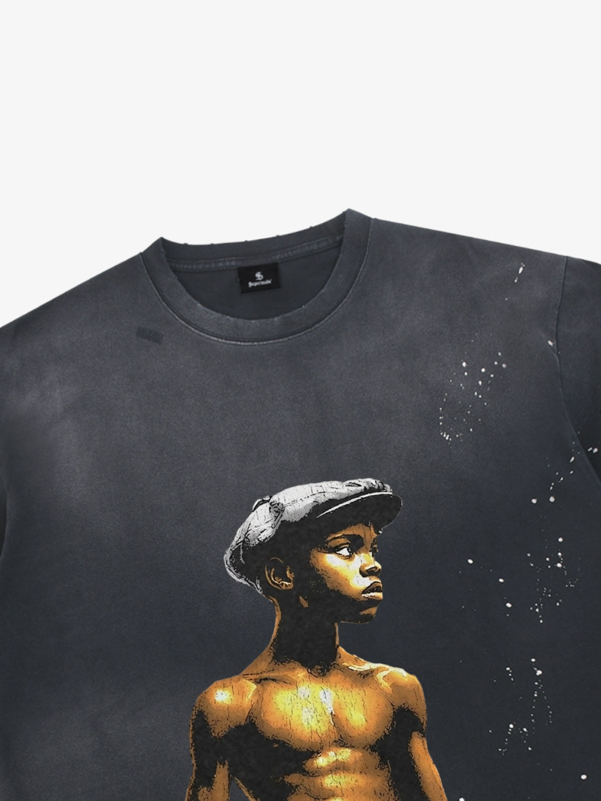 Black Oversized Graphic T-Shirt