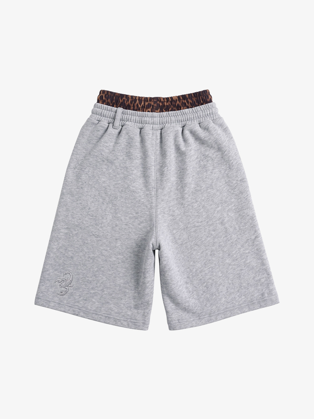 Logo Embroidery Double Waist Shorts