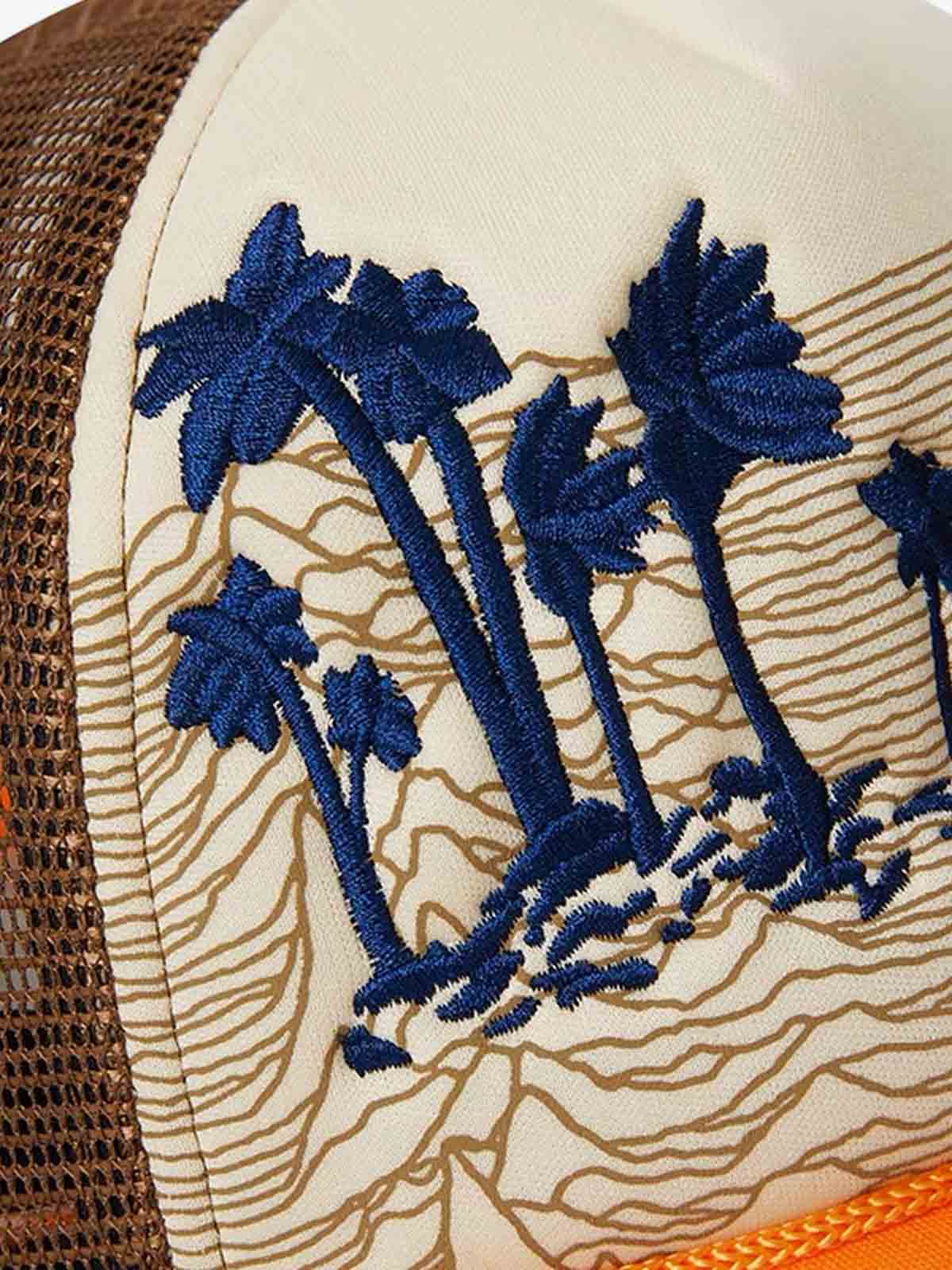Palm Tree Mesh Trucker Hat