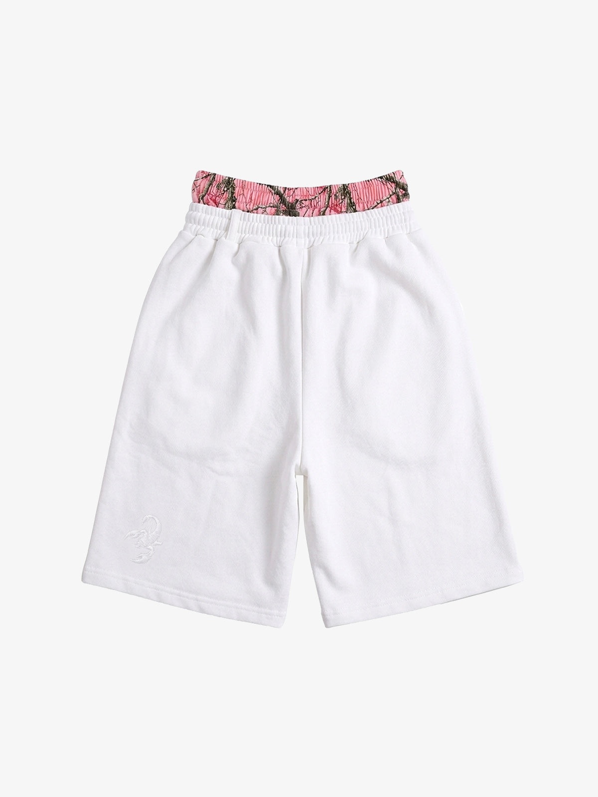 Logo Embroidery Double Waist Shorts