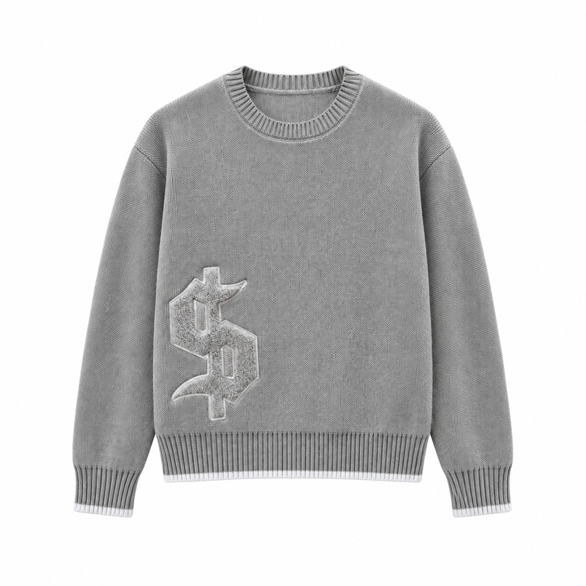 dollar grey knit sweater