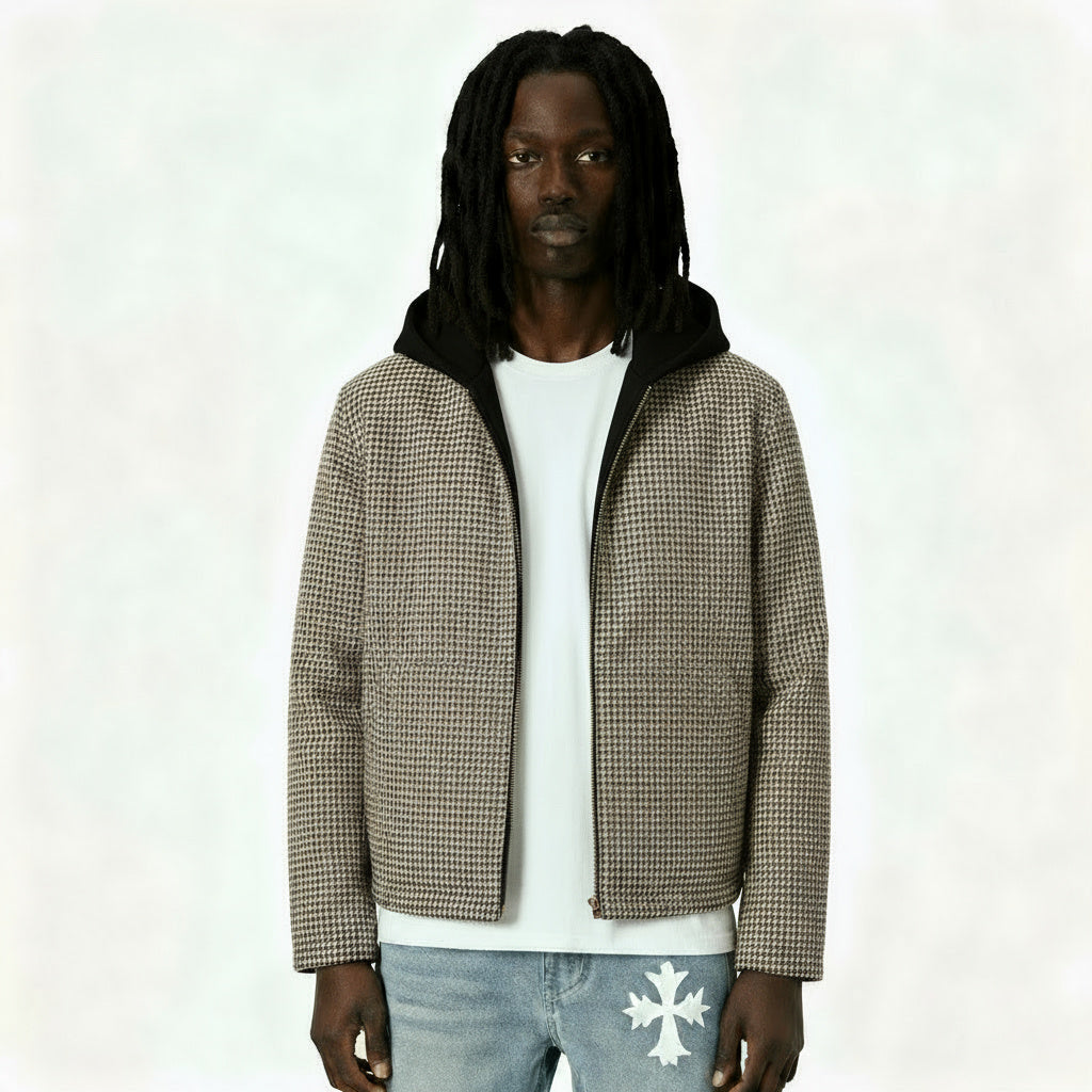 Reversible Houndstooth Jacket