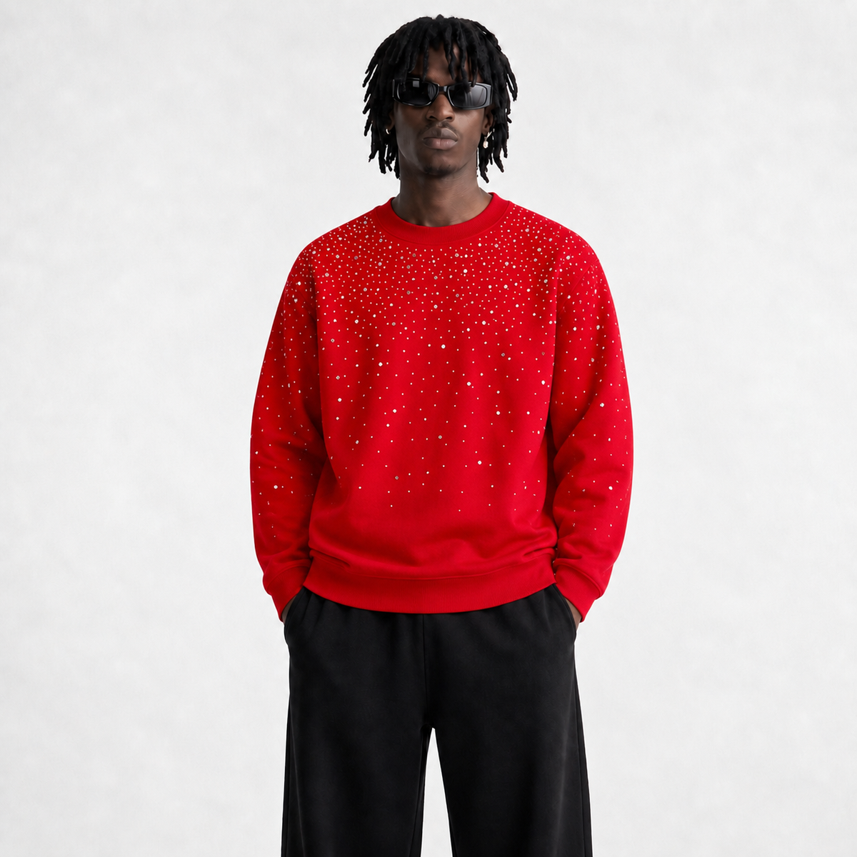 Rhinestone Galaxy Crewneck