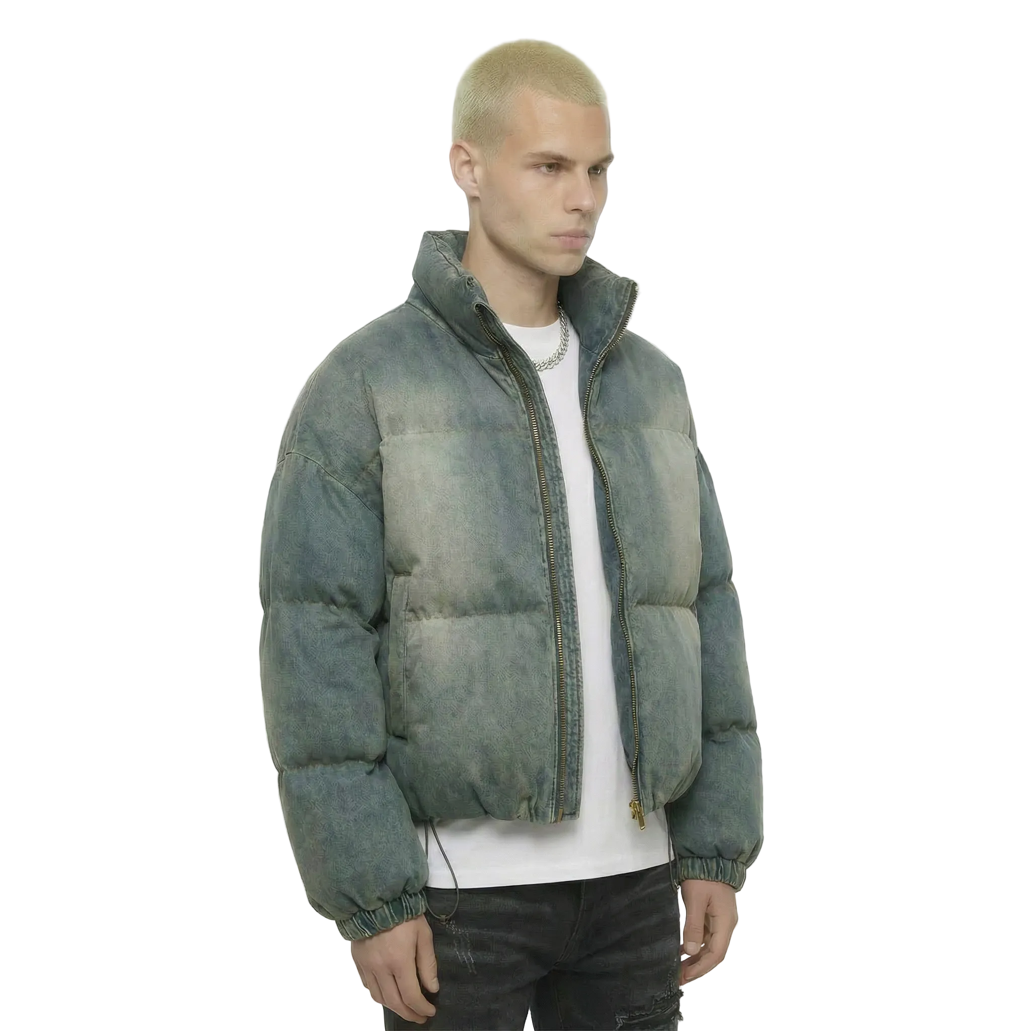 Denim Puffer Jacket