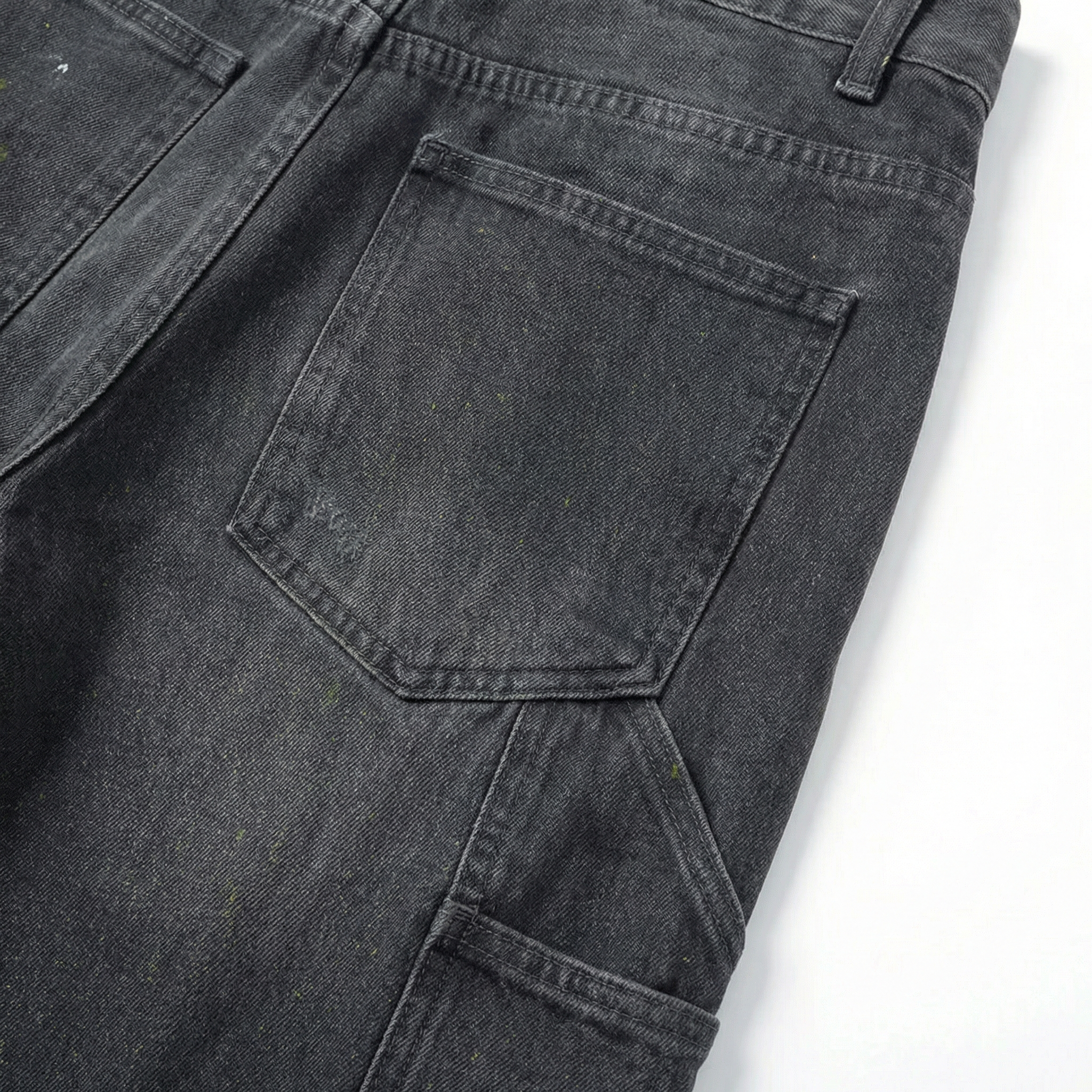 Double Knee | Distressed Black