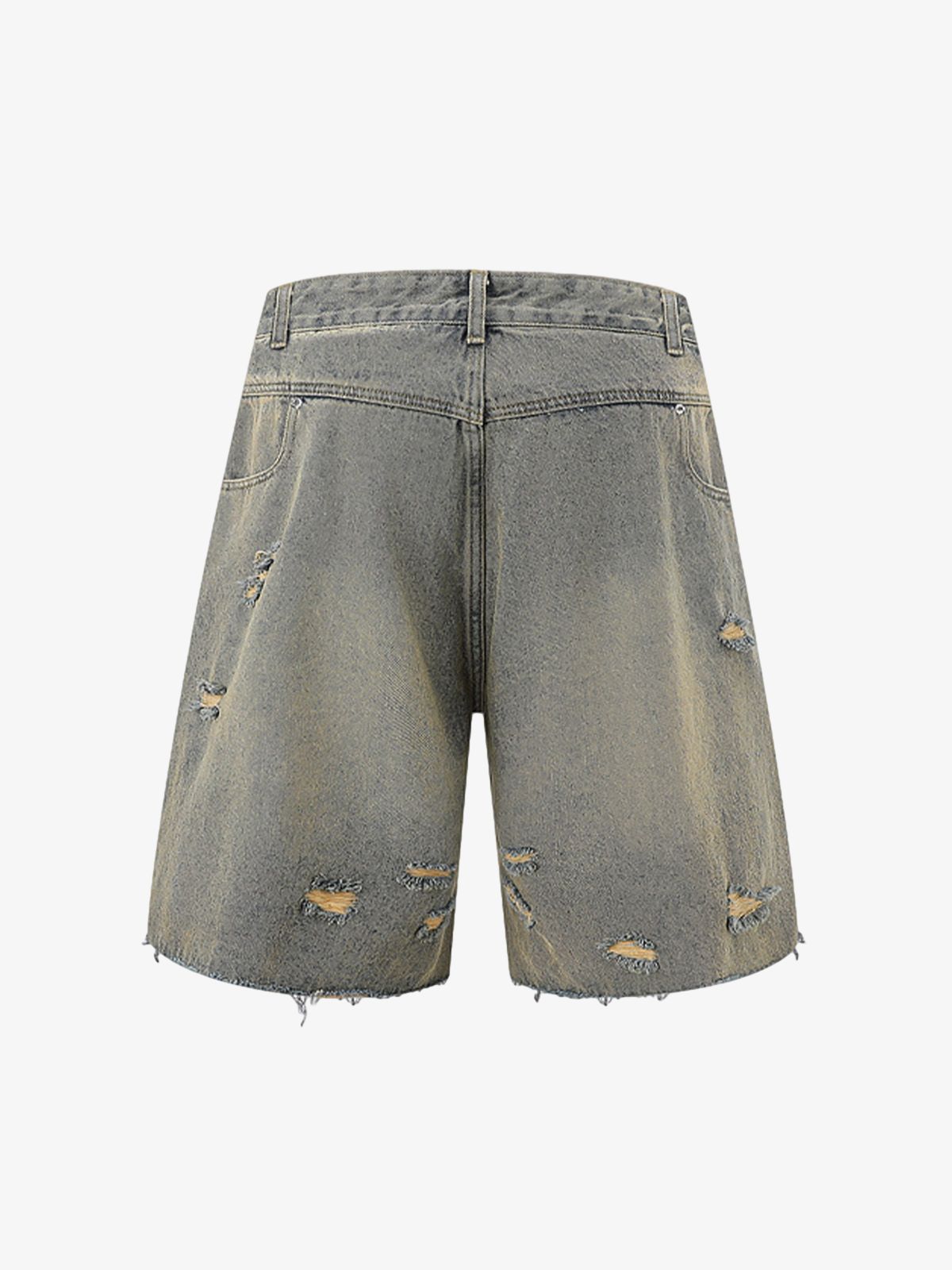 Ripped Denim Distressed Suit - 2460