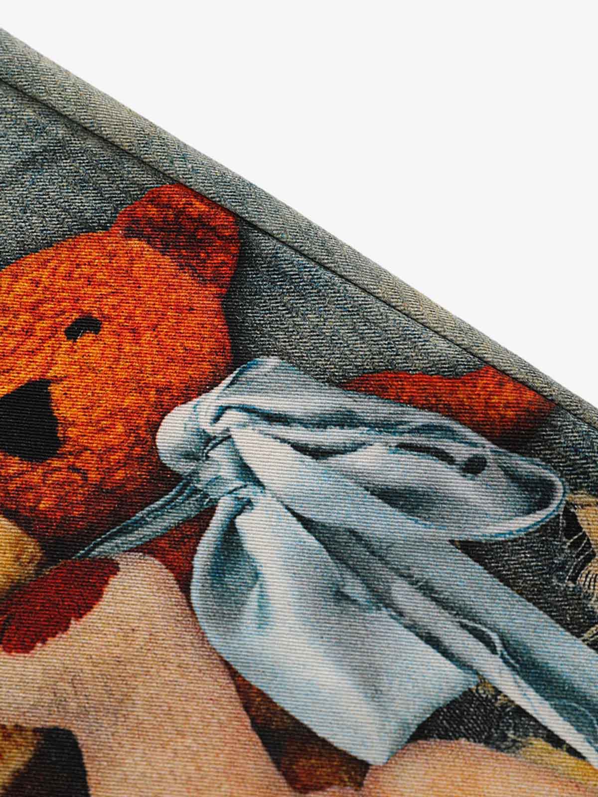 Teddy Bear Decor Pockets Baggy Pants