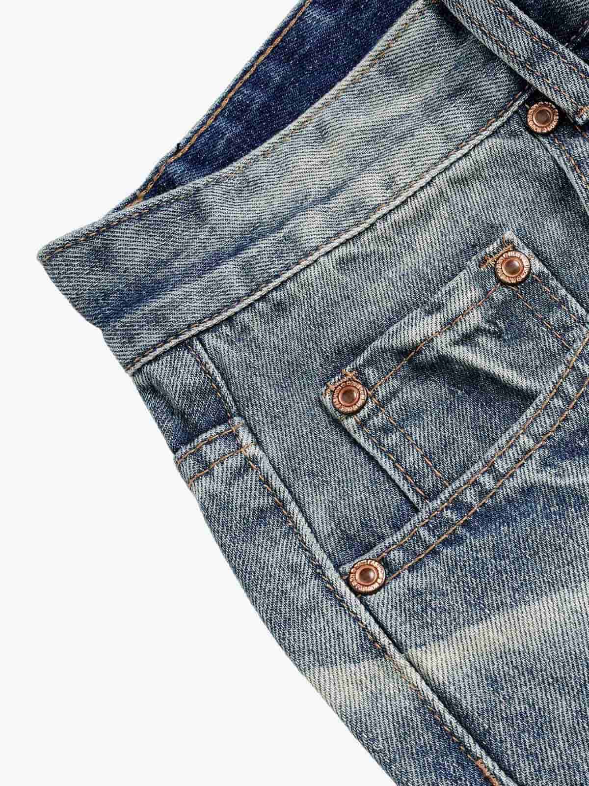 Distressed Washed Jeans
