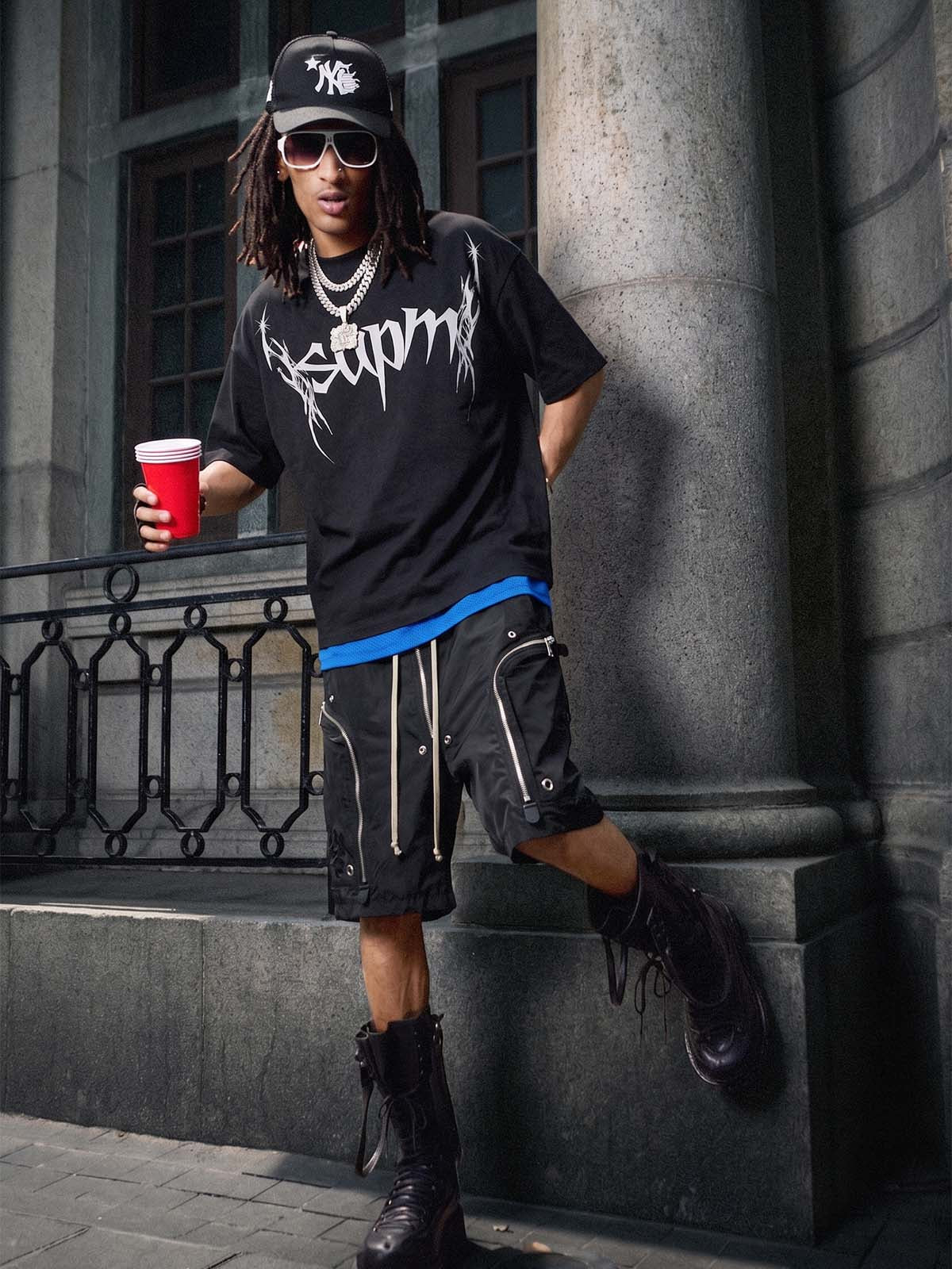 Zip Functional Techwear Shorts