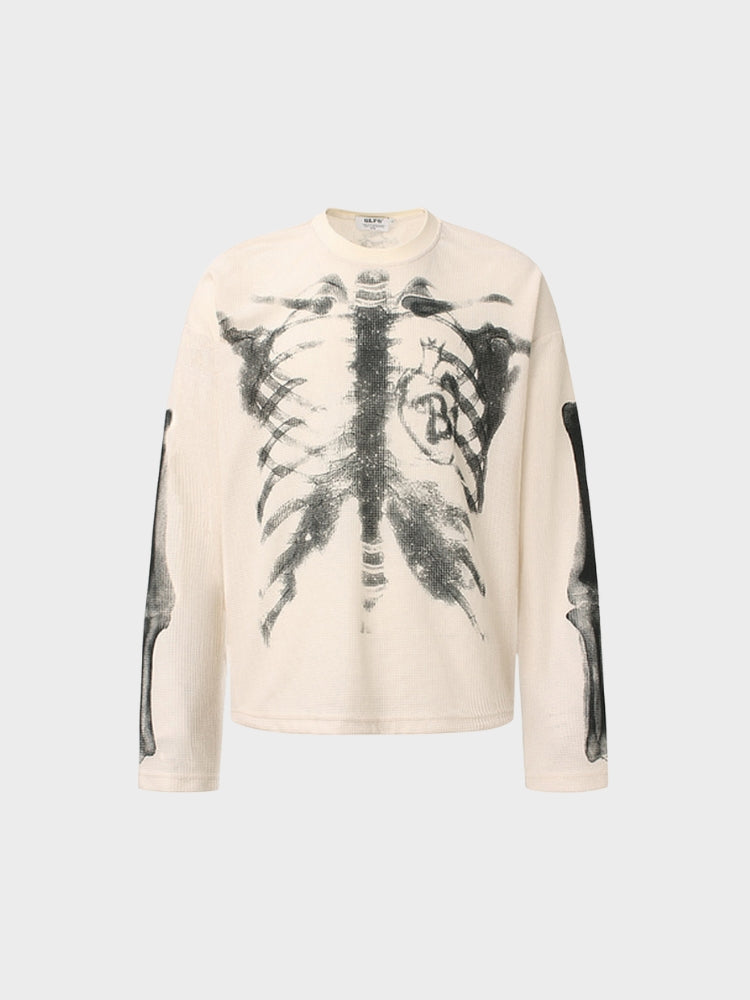 DCRB Waffle Knit Skeleton Longsleeve