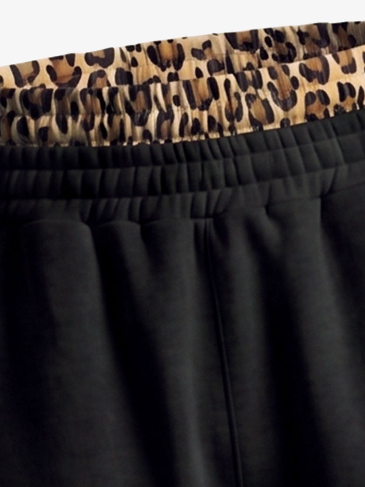 Leopard Patchwork Hoodie & Trousers Set