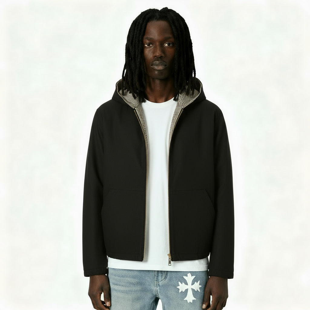 Reversible Houndstooth Jacket