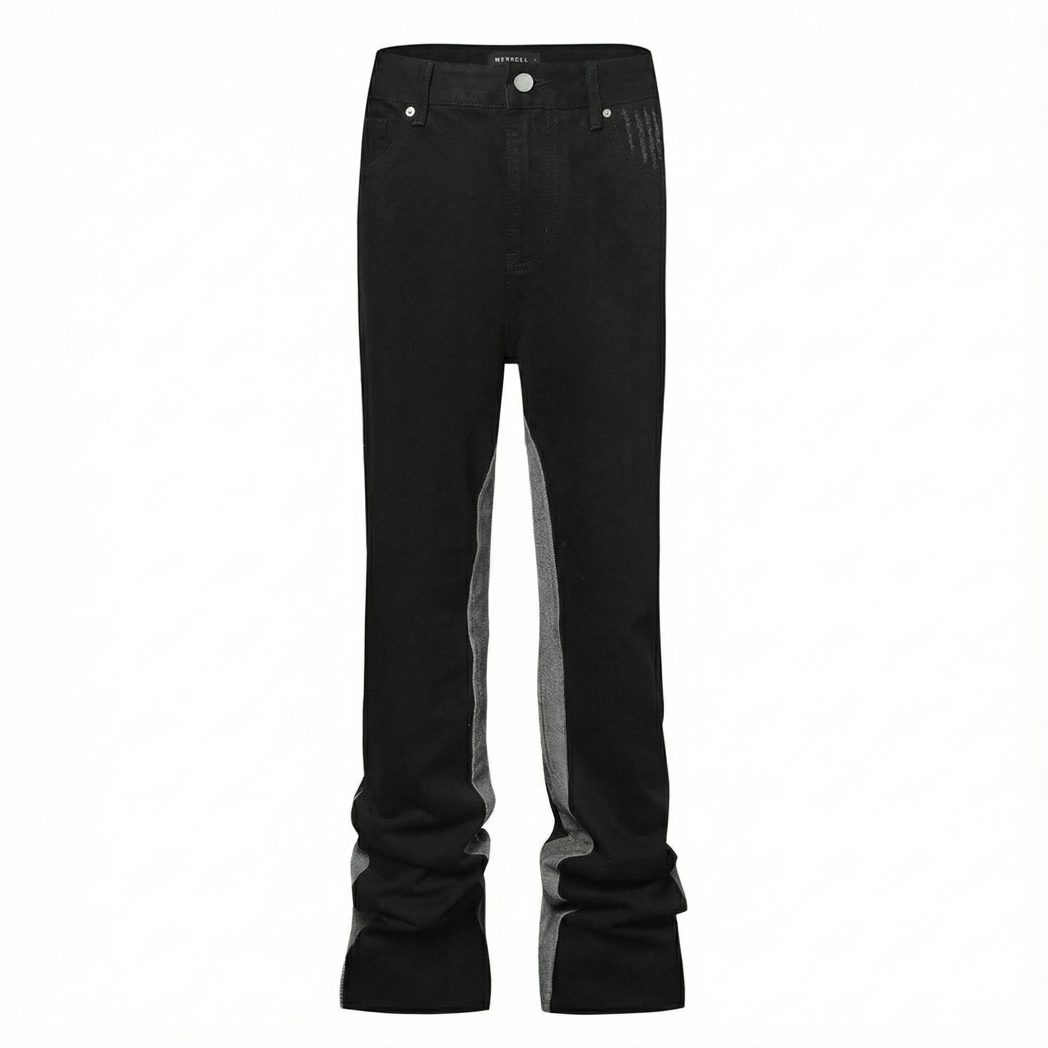 Flare Denim - Contrast Black