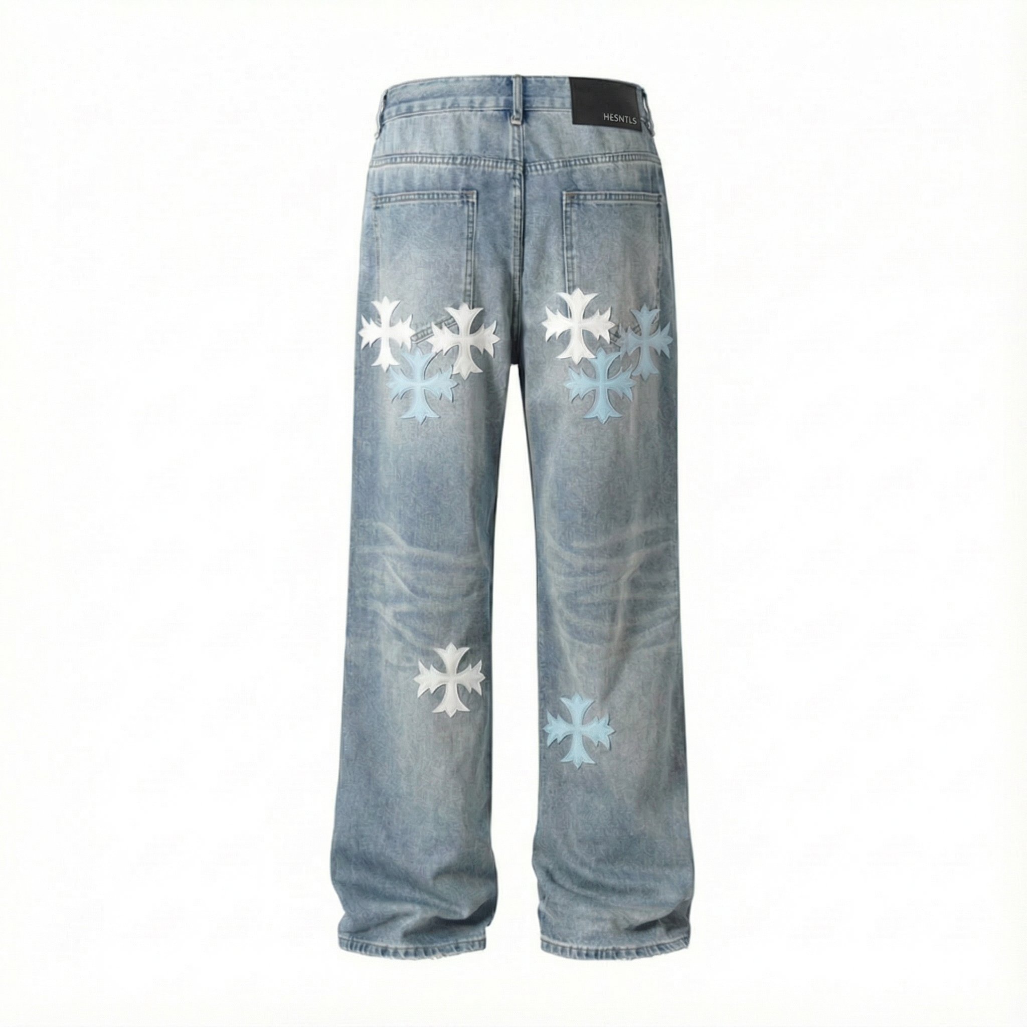 Baggy Fit | Medieval Cross Baby Blue