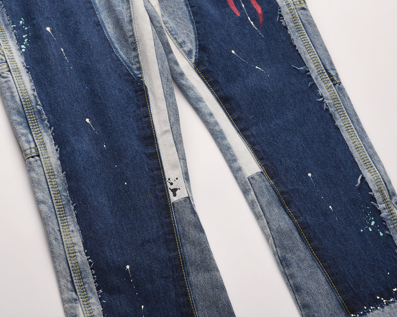 Flare Denim - Patch-work Light