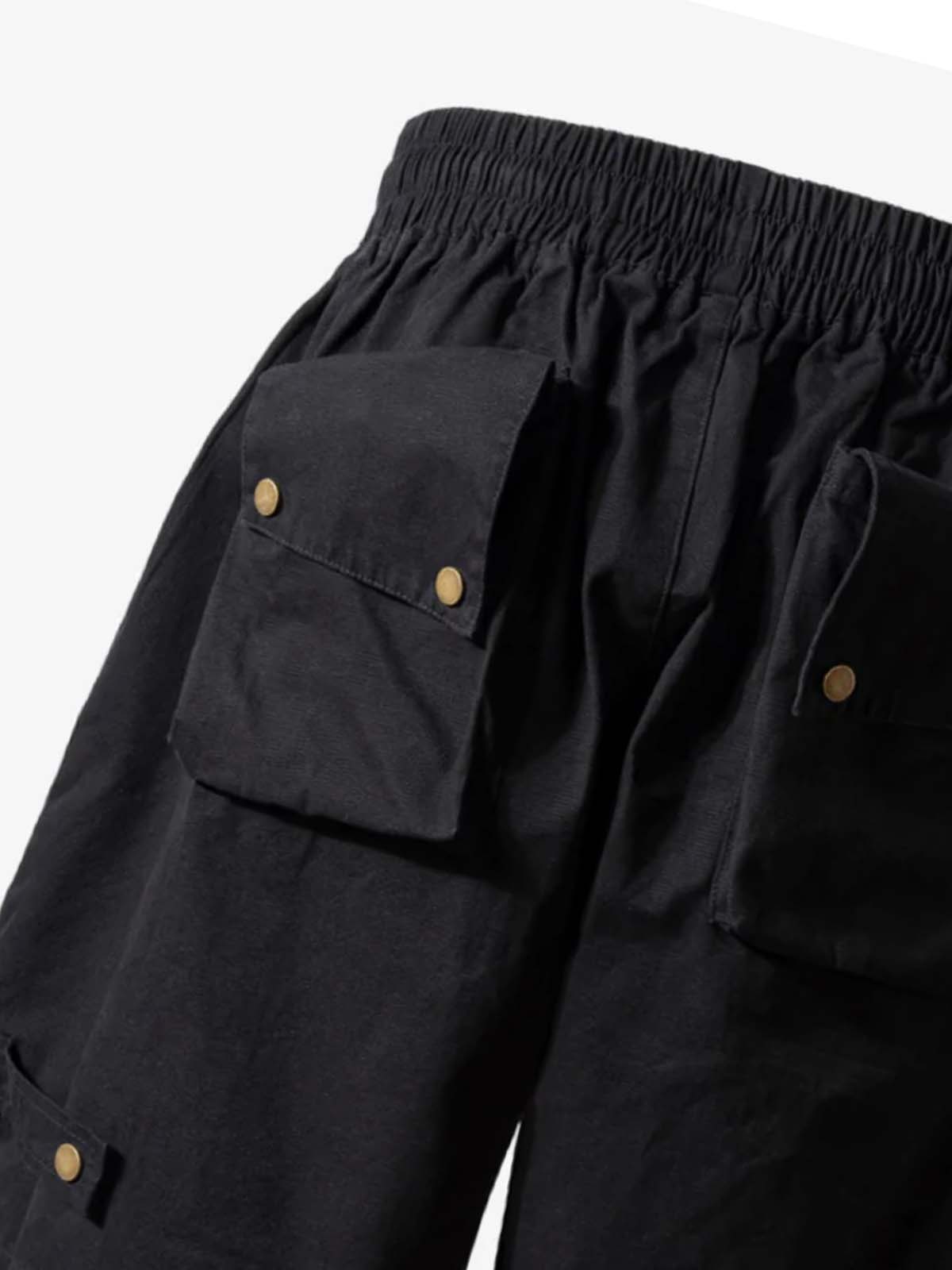 High-Waisted Olive Cargo Shorts