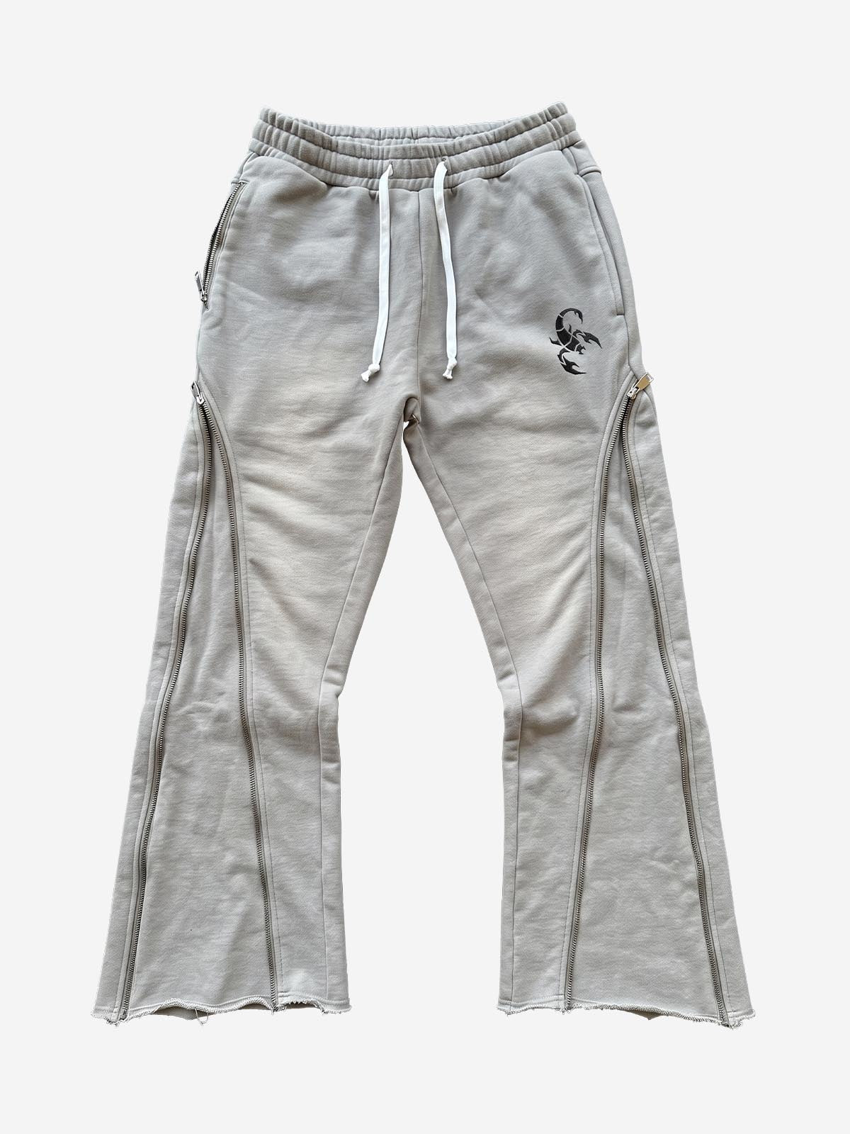 Side Zipper Deformable Pants