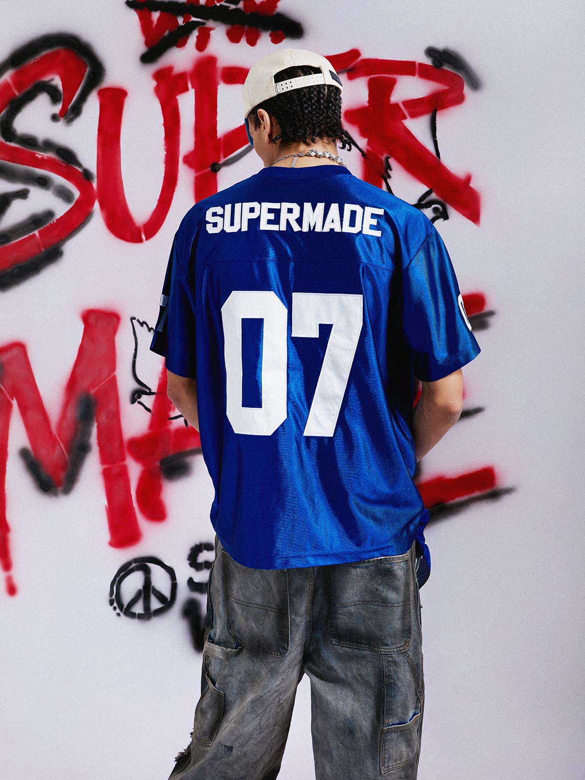 Loose Satin Jersey 07 Stitching Sports T-Shirt