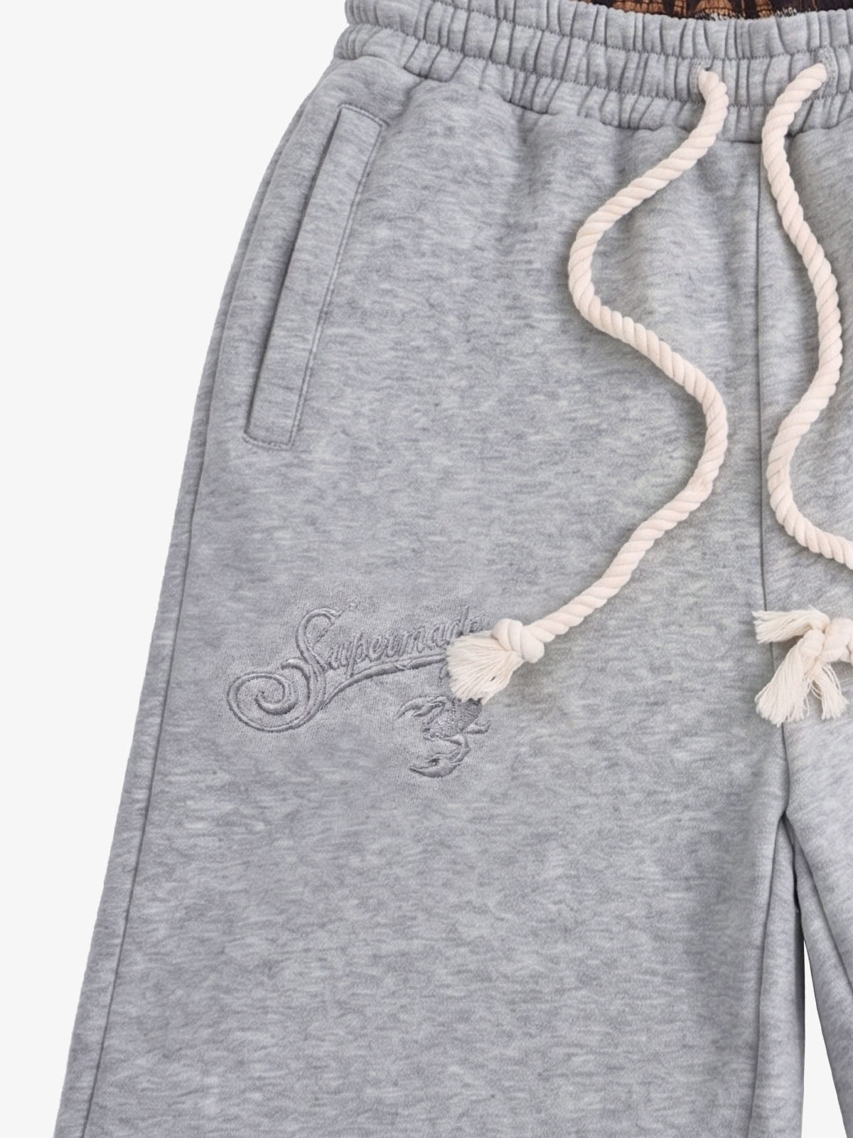 Logo Embroidery Double Waist Shorts